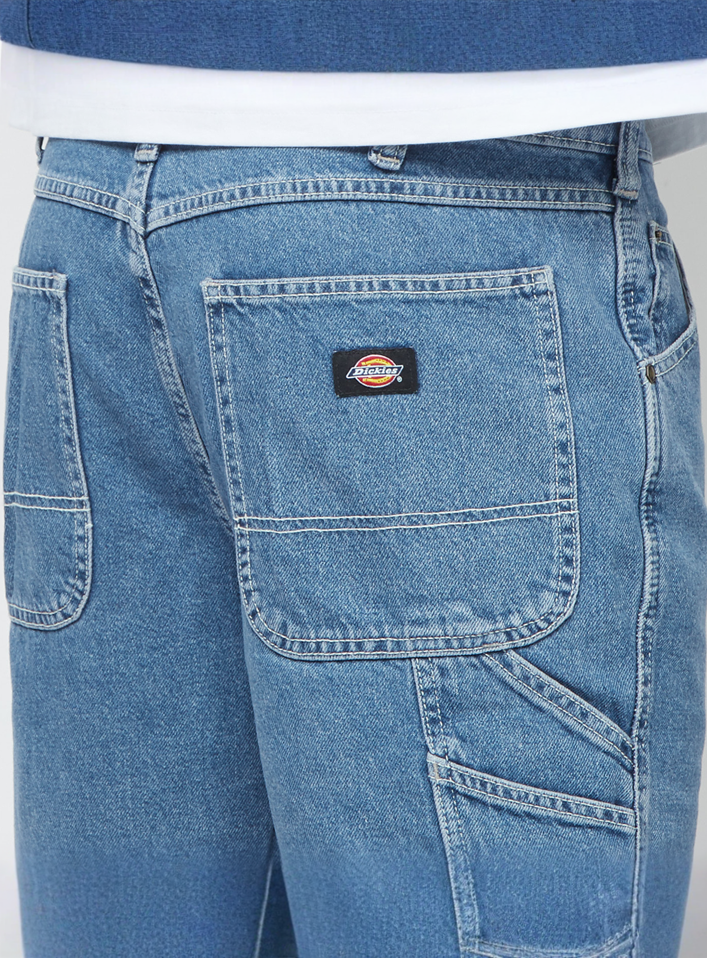 Dickies, Garyville Denim Shorts, blue, Image 4 of 6