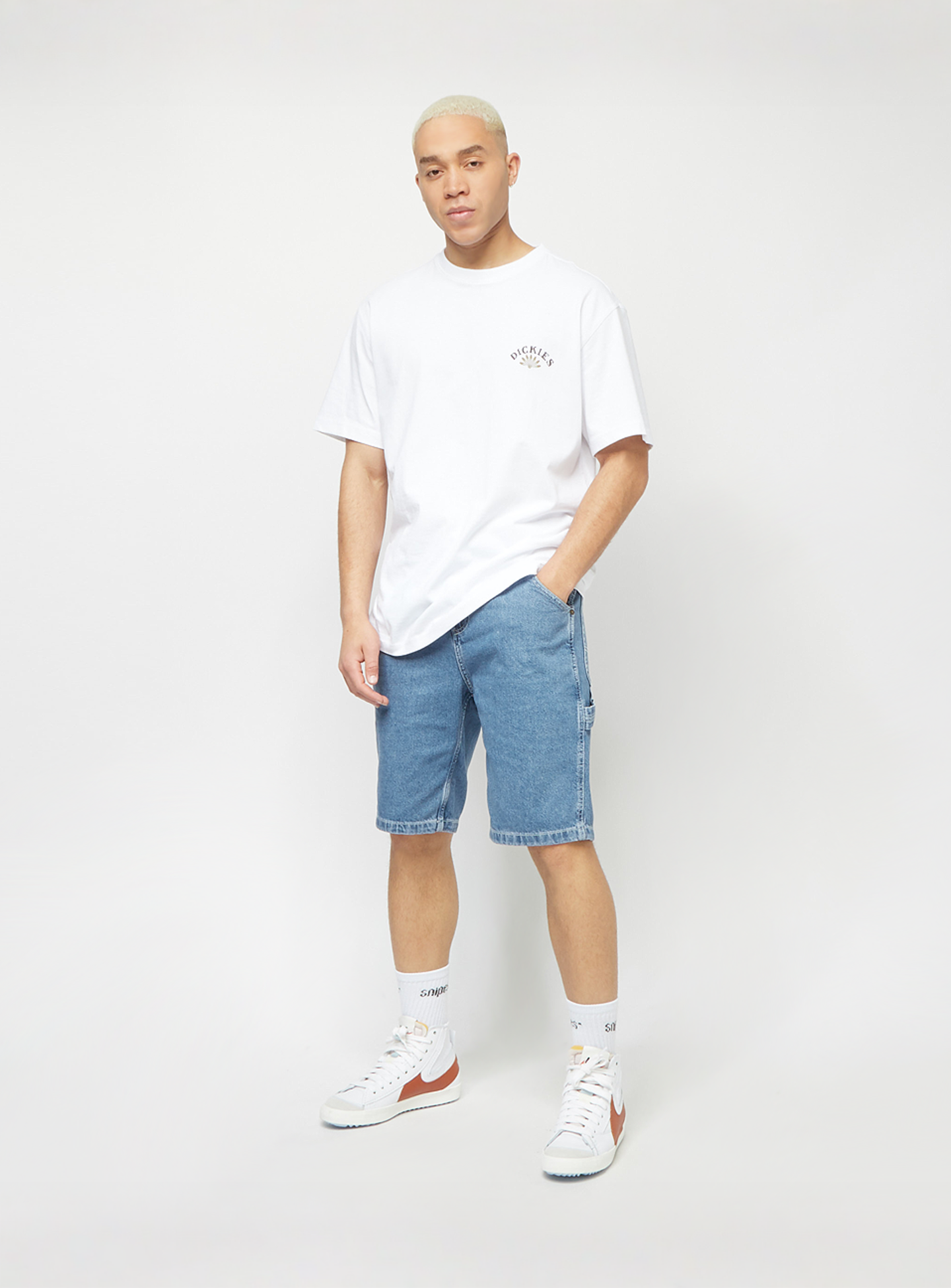 Dickies, Garyville Denim Shorts, blue, Image 6 of 6
