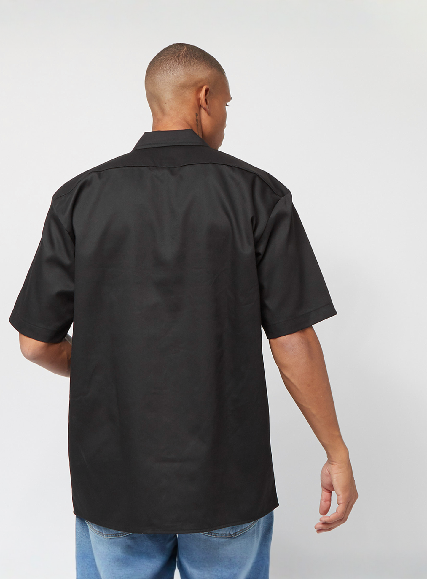 Dickies, Work Shirt Short Sleeve Rec, black, Image 2 of 5