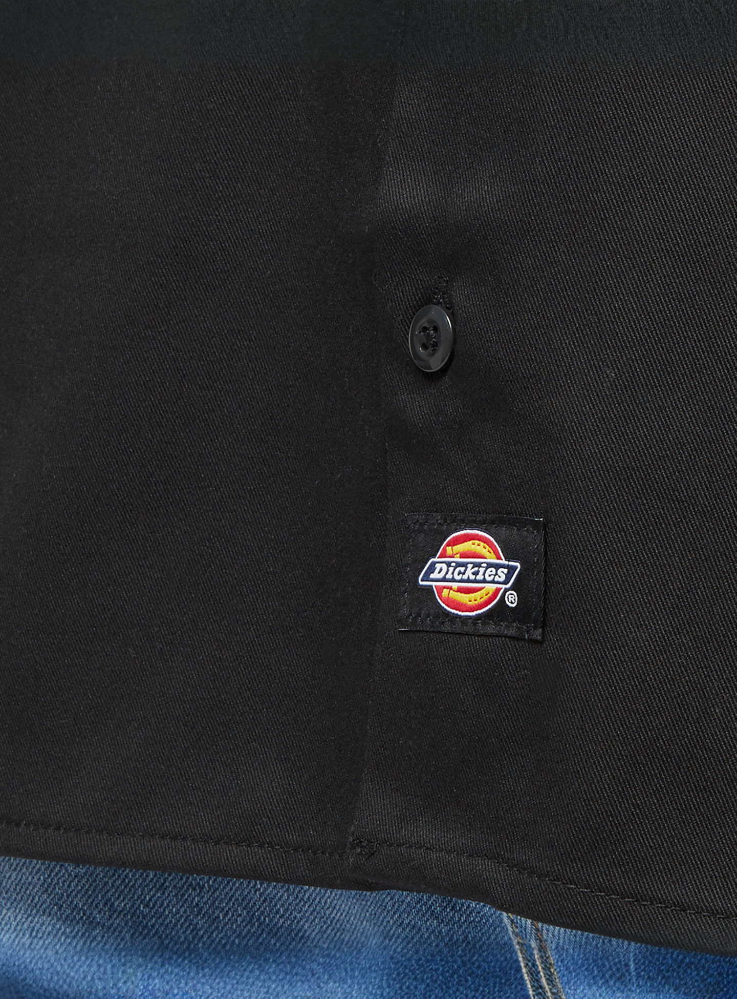 Dickies, Work Shirt Short Sleeve Rec, black, Image 4 of 5