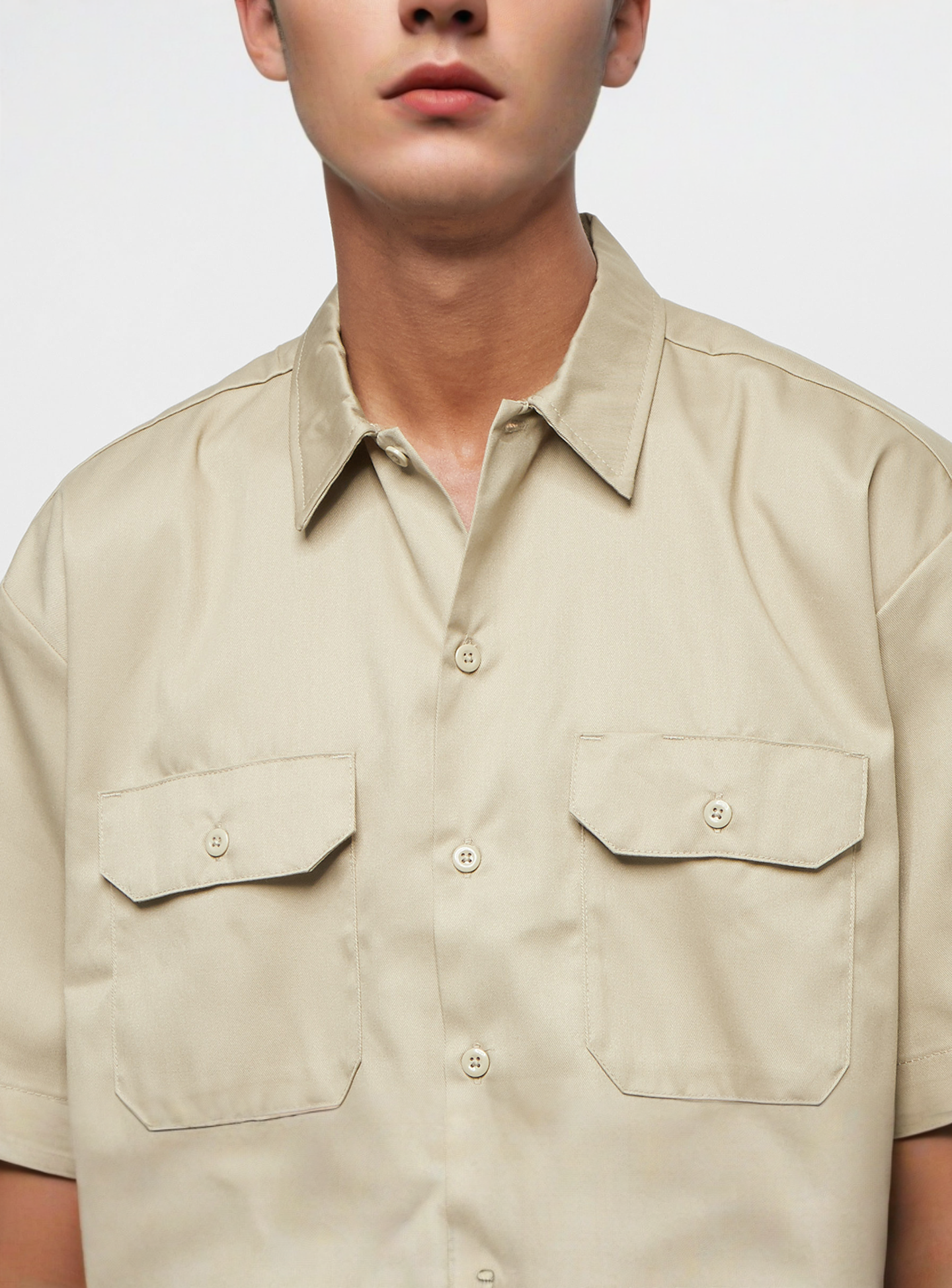 Dickies, Work Shirt Shortsleeve Rec, beige, Image 3 of 5