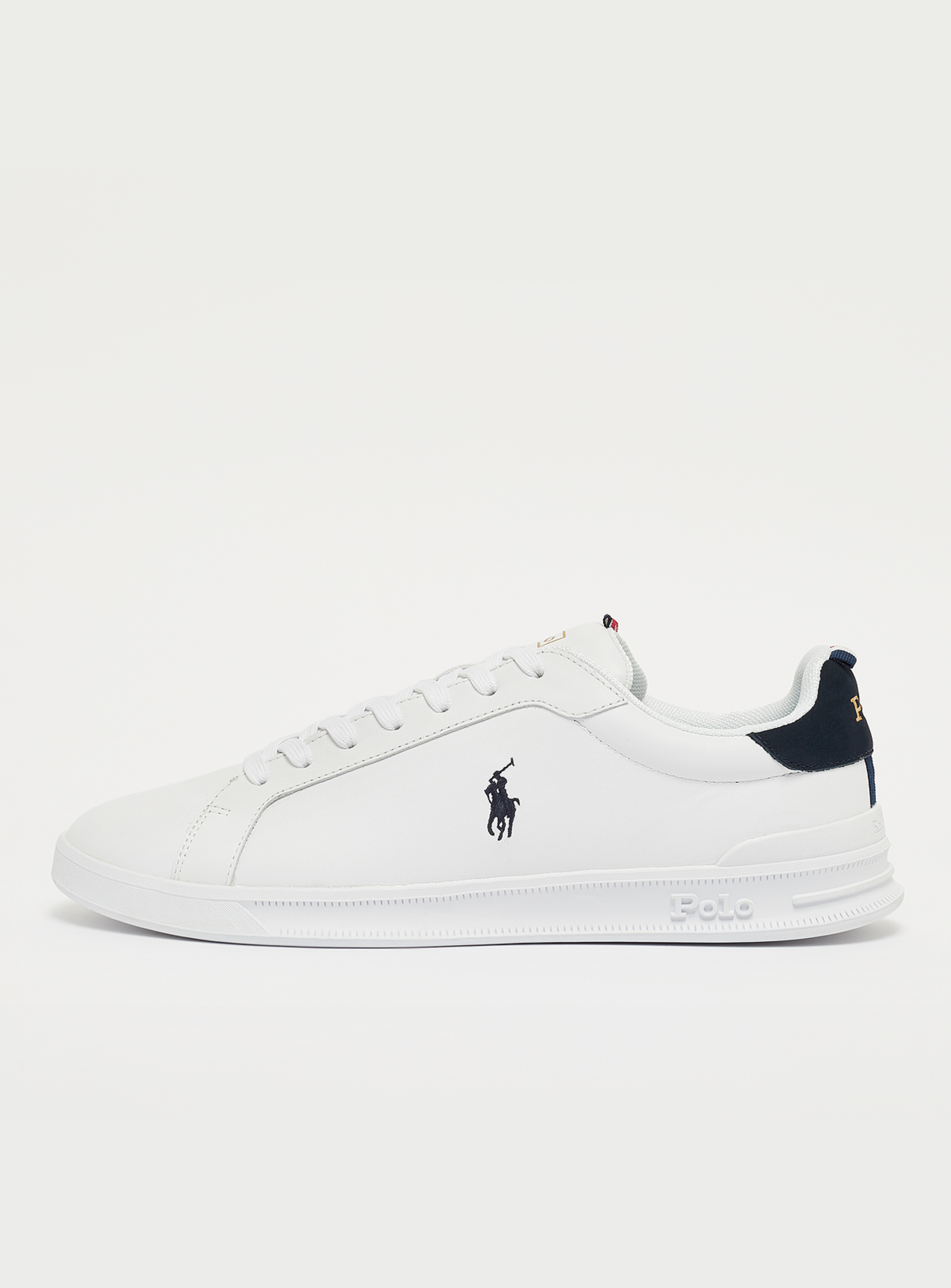 Polo Ralph Lauren, Heritage Court II Leather Sneaker, white, Image 1 of 5