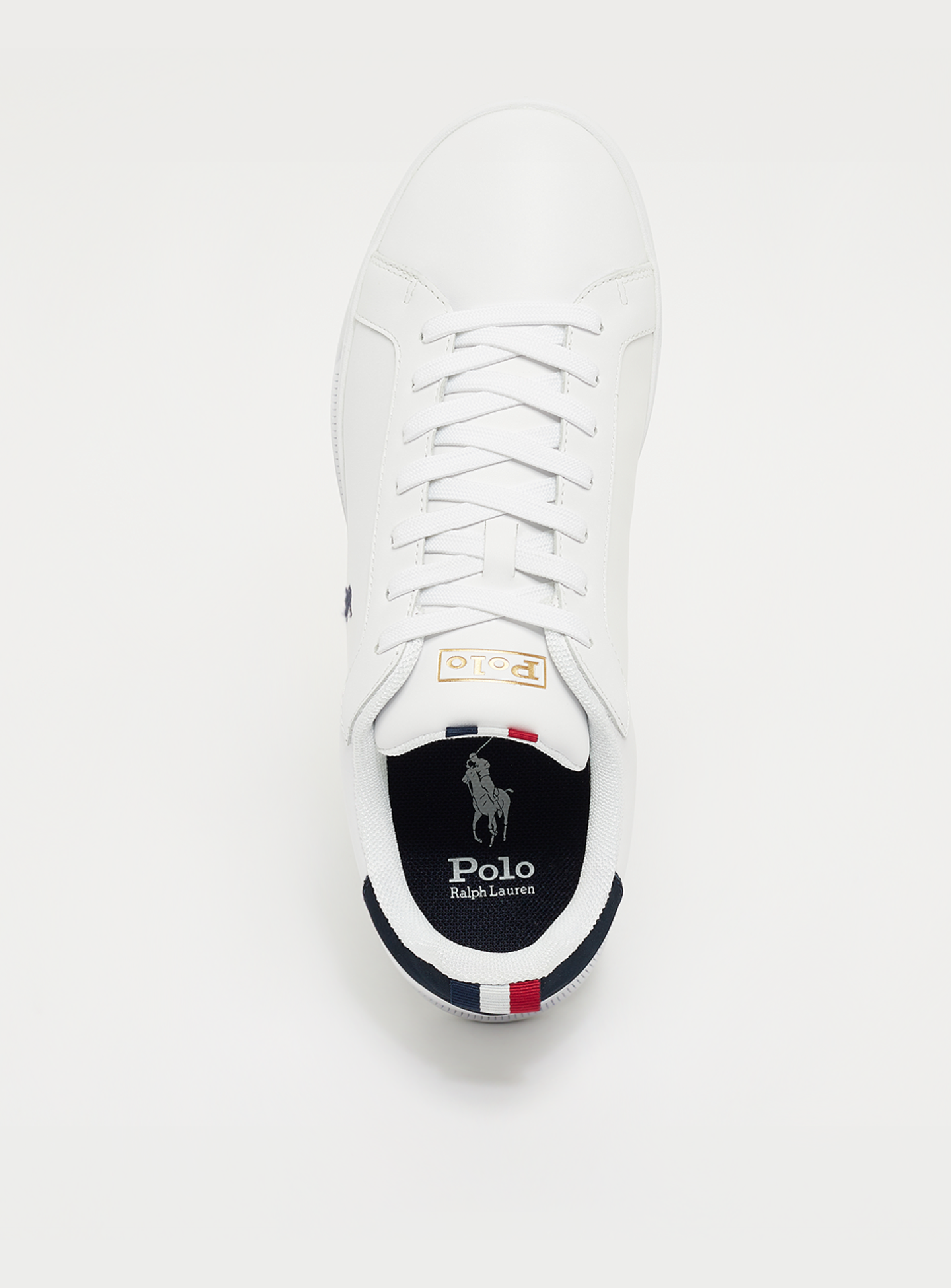 Polo Ralph Lauren, Heritage Court II Leather Sneaker, white, Image 5 of 5