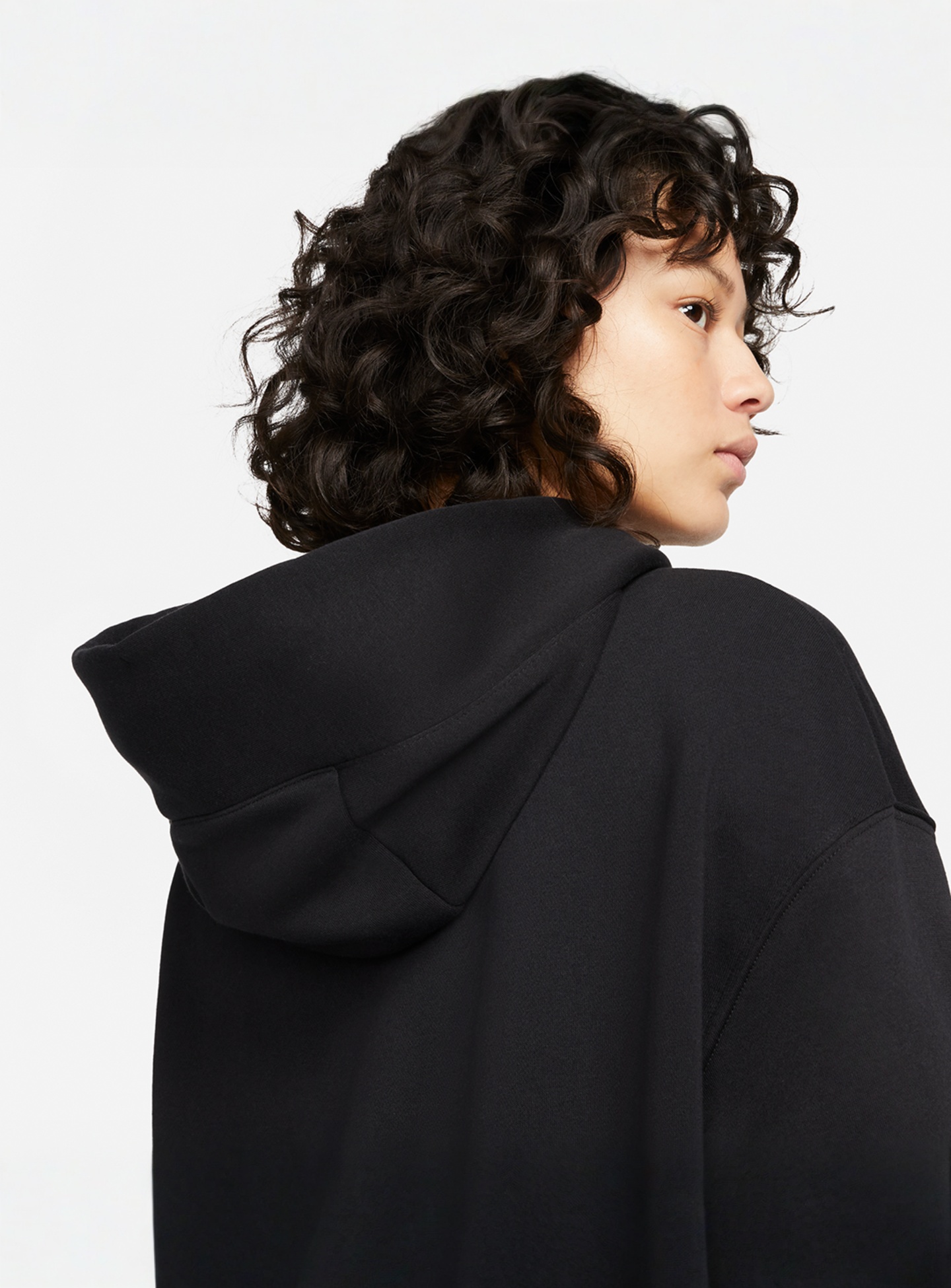 Nike, Sportswear Phoenix Fleece Oversized Hoodie, black, Image 5 of 6