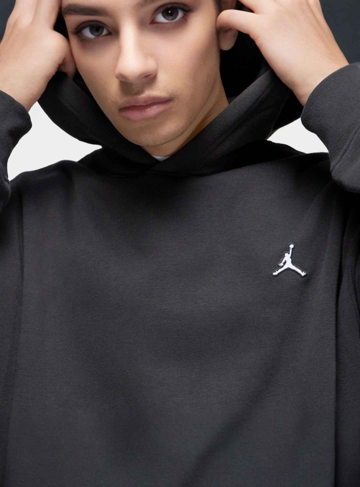 Jordan, Essential Fleece Hoodie, black, Image 3 of 4