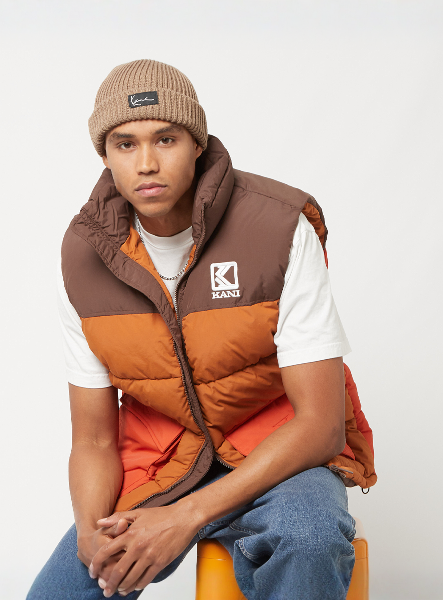 Karl Kani, Block Puffer Vest, multi-colour, Image 1 of 6