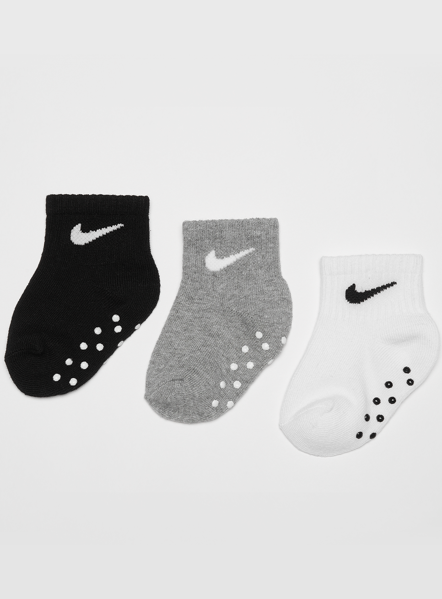 Nike, 3 PACK - Core Swoosh Gripper Socks, multi-colour, Image 1 of 2