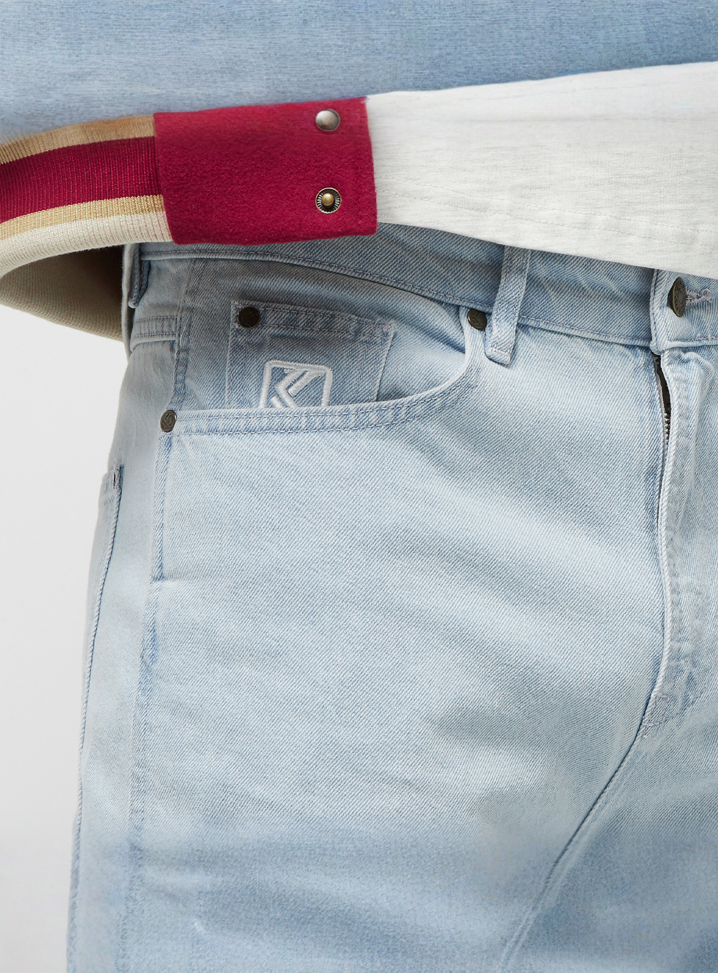 Karl Kani, Small Signature Baggy Five Pocket Denim, blue, Image 3 of 5