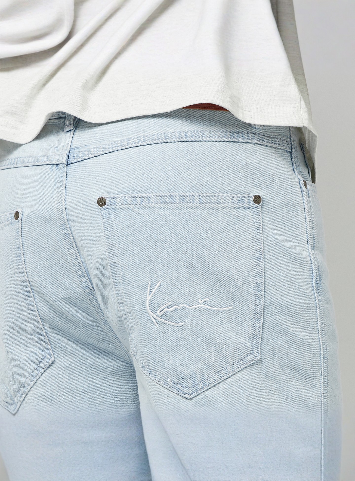 Karl Kani, Small Signature Baggy Five Pocket Denim, blue, Image 4 of 5