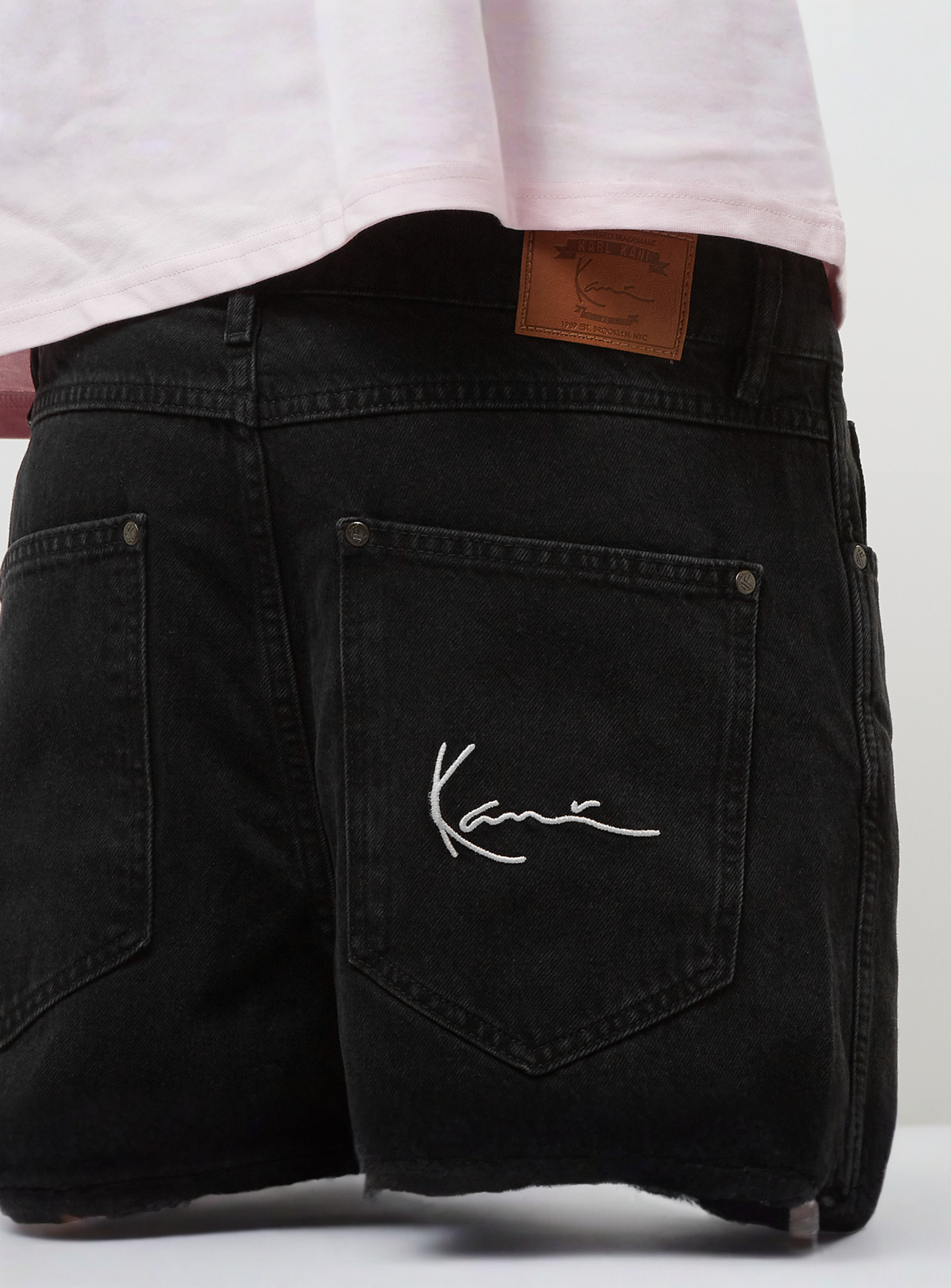 Karl Kani, Small Signature Baggy Five Pocket Denim, black, Image 4 of 5