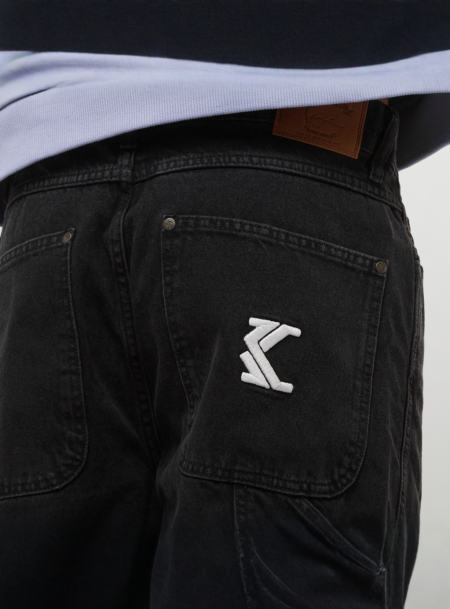 Karl Kani, Retro Baggy Workwear Denim, black, Image 4 of 7