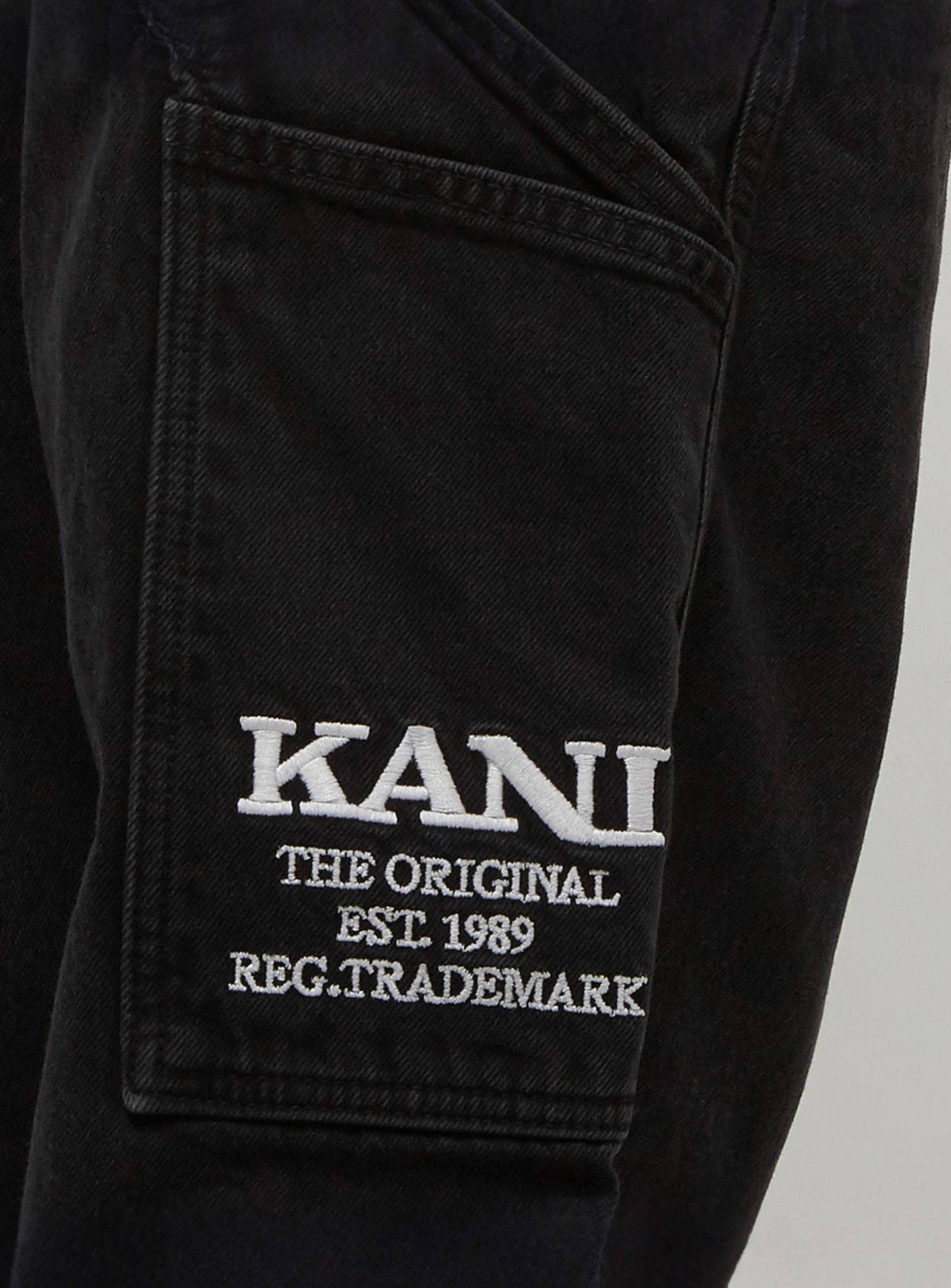 Karl Kani, Retro Baggy Workwear Denim, black, Image 5 of 7
