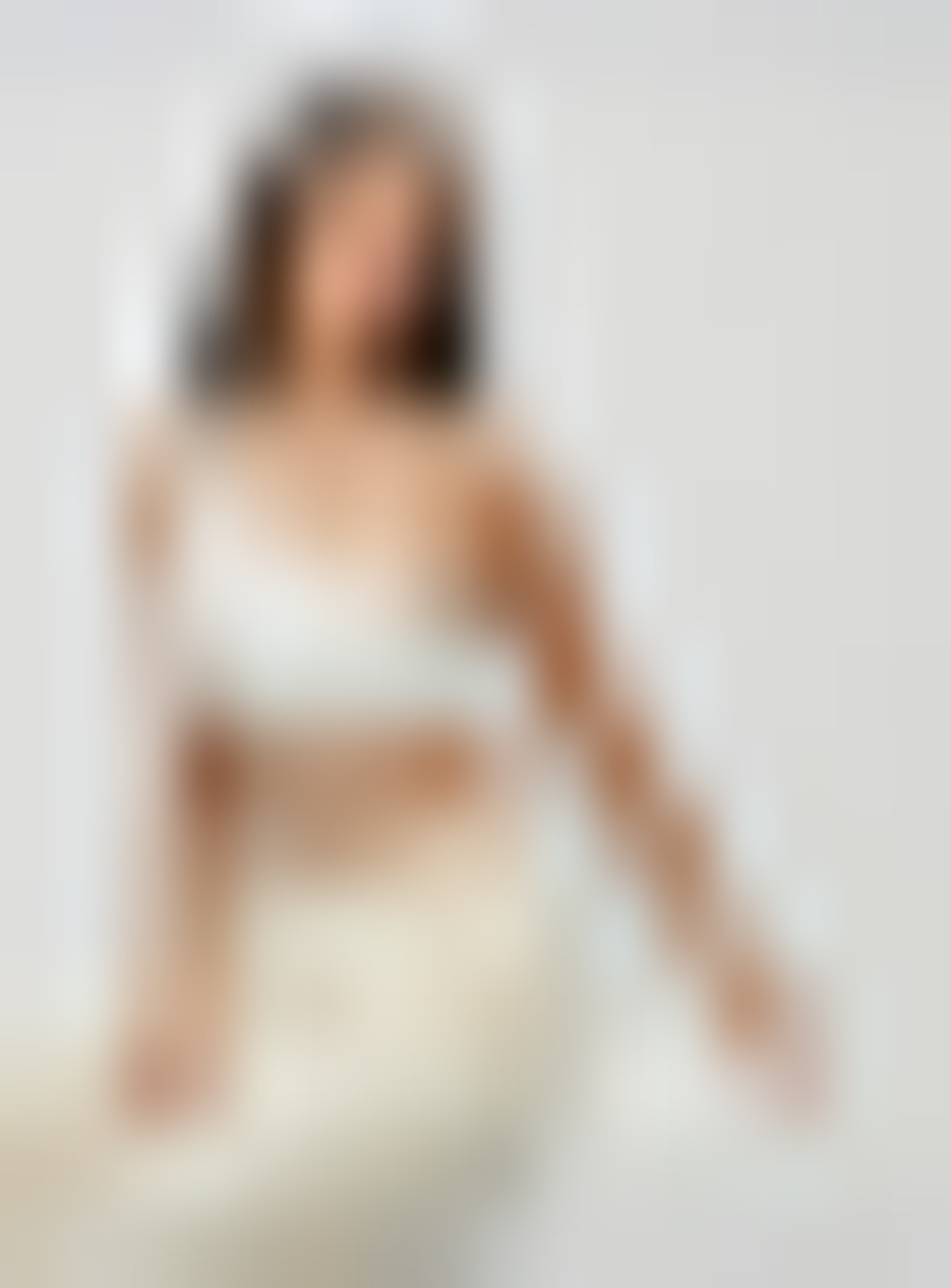 Sixth June, Asymetric Crop Top, white, Image 1 of 4