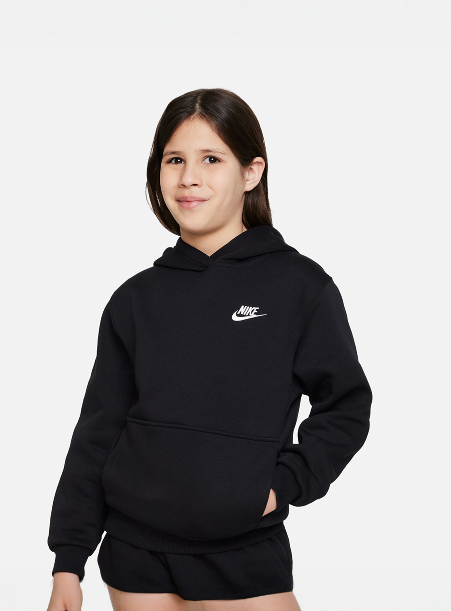 Nike, Sportswear Club Fleece Hoodie, black, Image 1 of 5