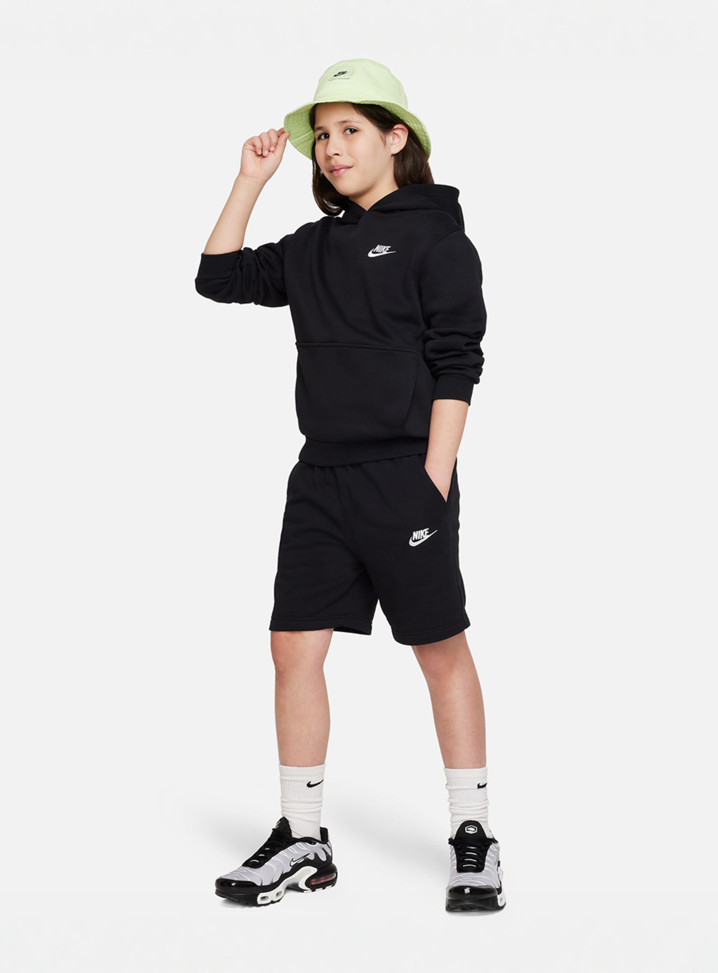 Nike, Sportswear Club Fleece Hoodie, black, Image 5 of 5