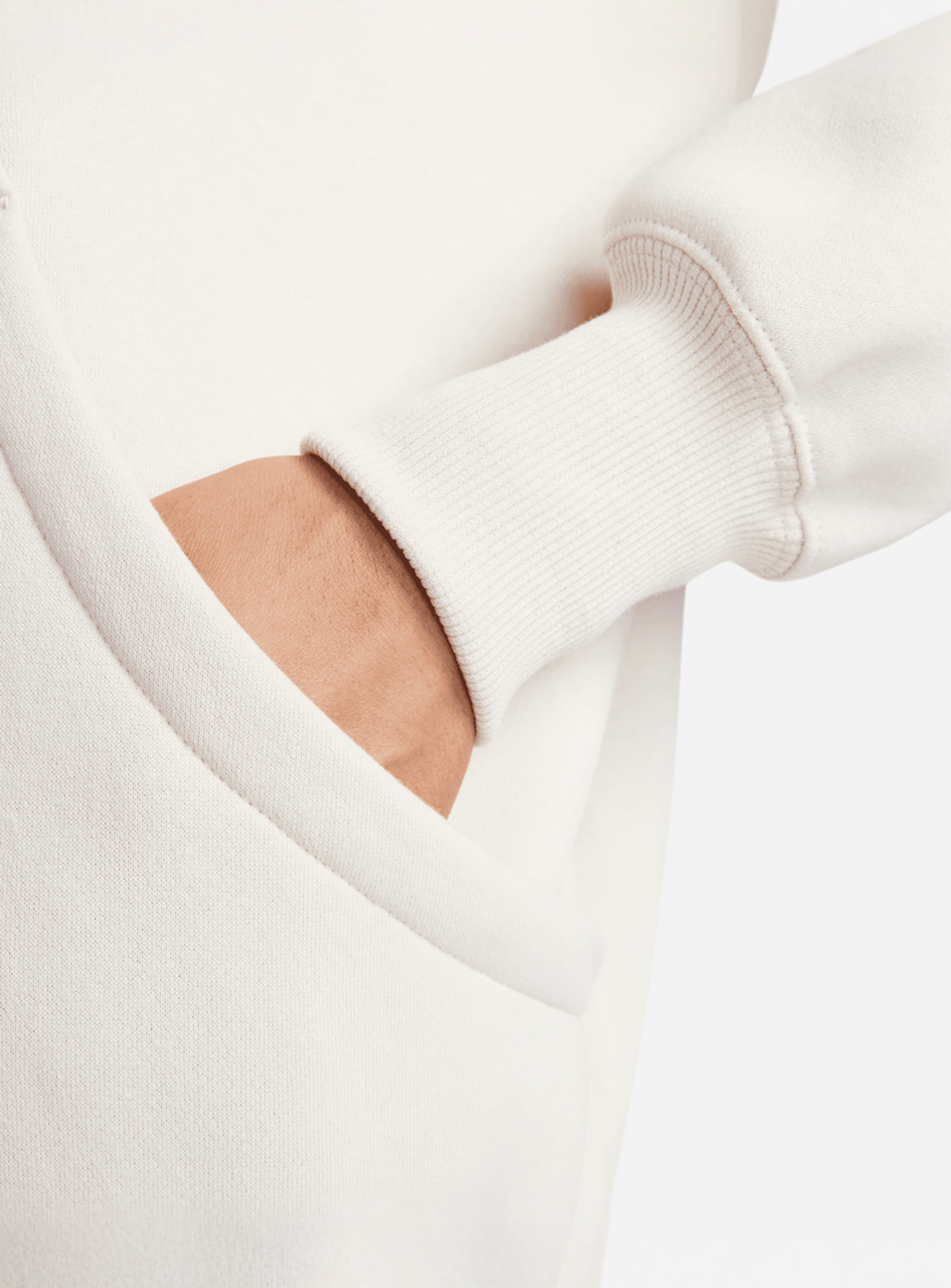 Nike, Sportswear Phoenix Fleece Oversized Full-Zip Hoodie, white, Image 8 of 9