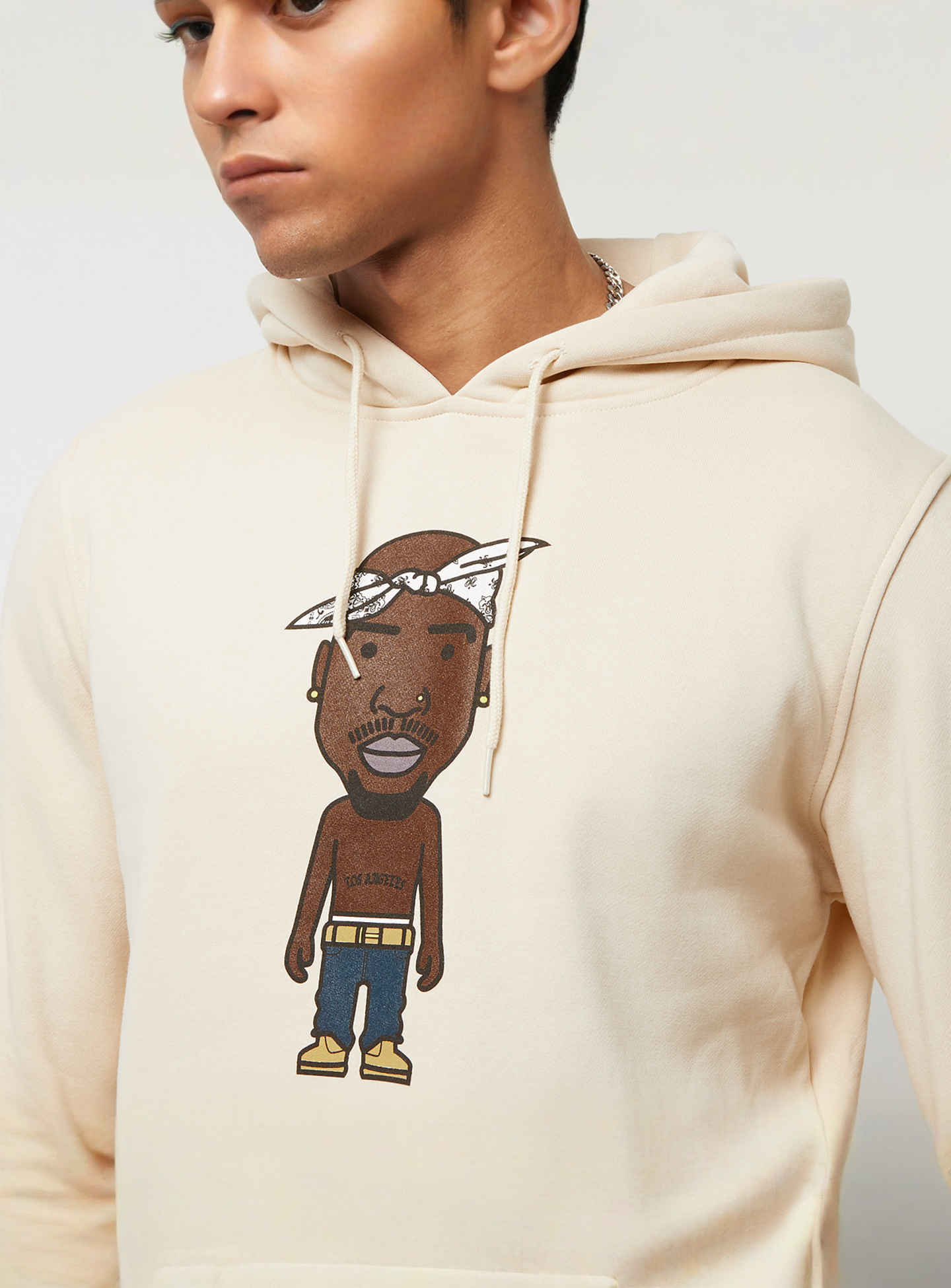 Mister Tee, LA Sketch Hoodie, beige, Image 3 of 4