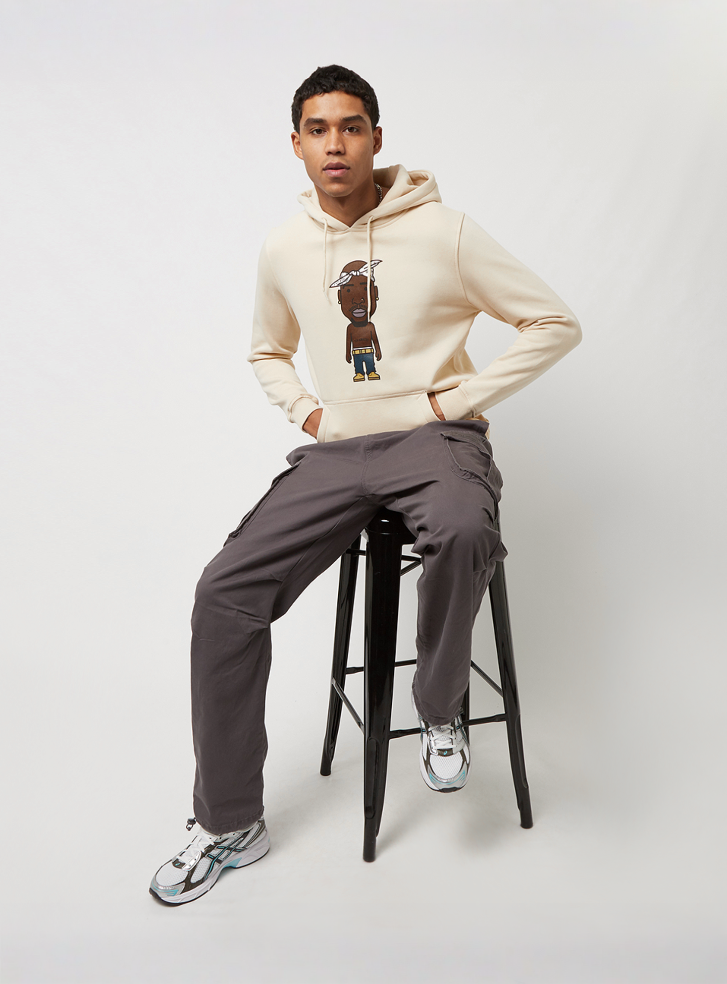Mister Tee, LA Sketch Hoodie, beige, Image 4 of 4