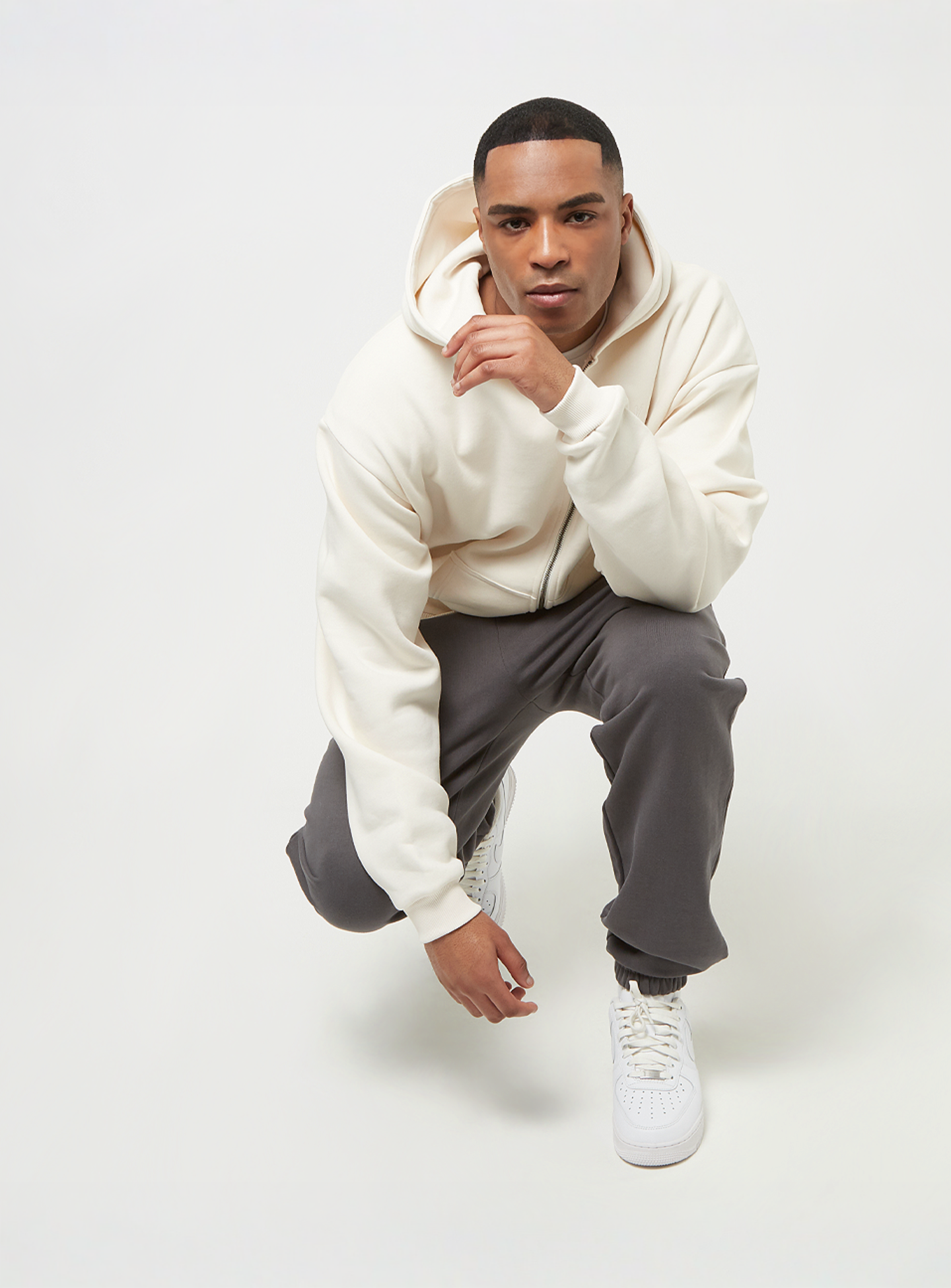 Karl Kani, Chest Signature Essential Zip, white, Image 4 of 4