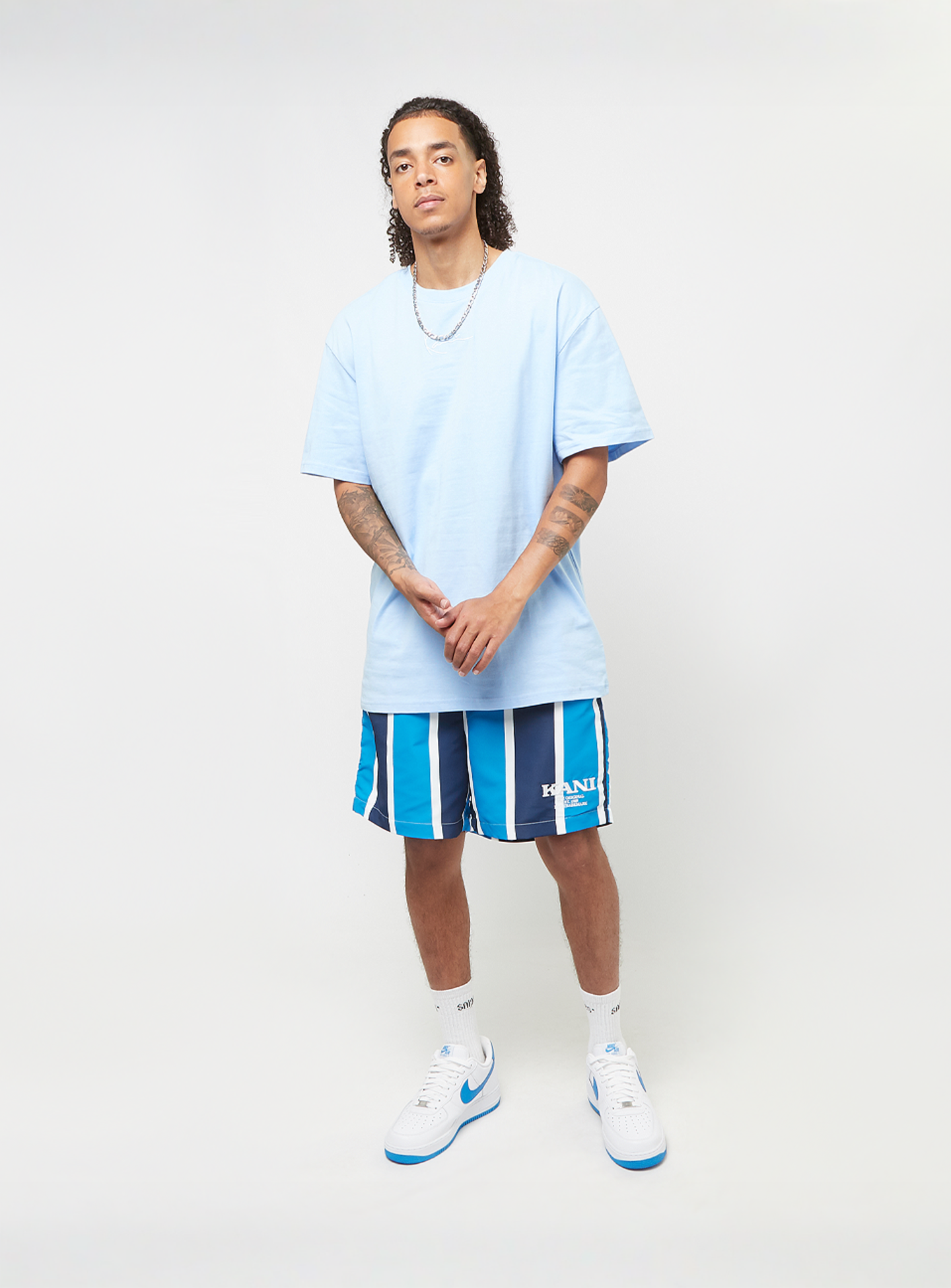 Karl Kani, Small Signature Essential Tee, blue, Image 4 of 6