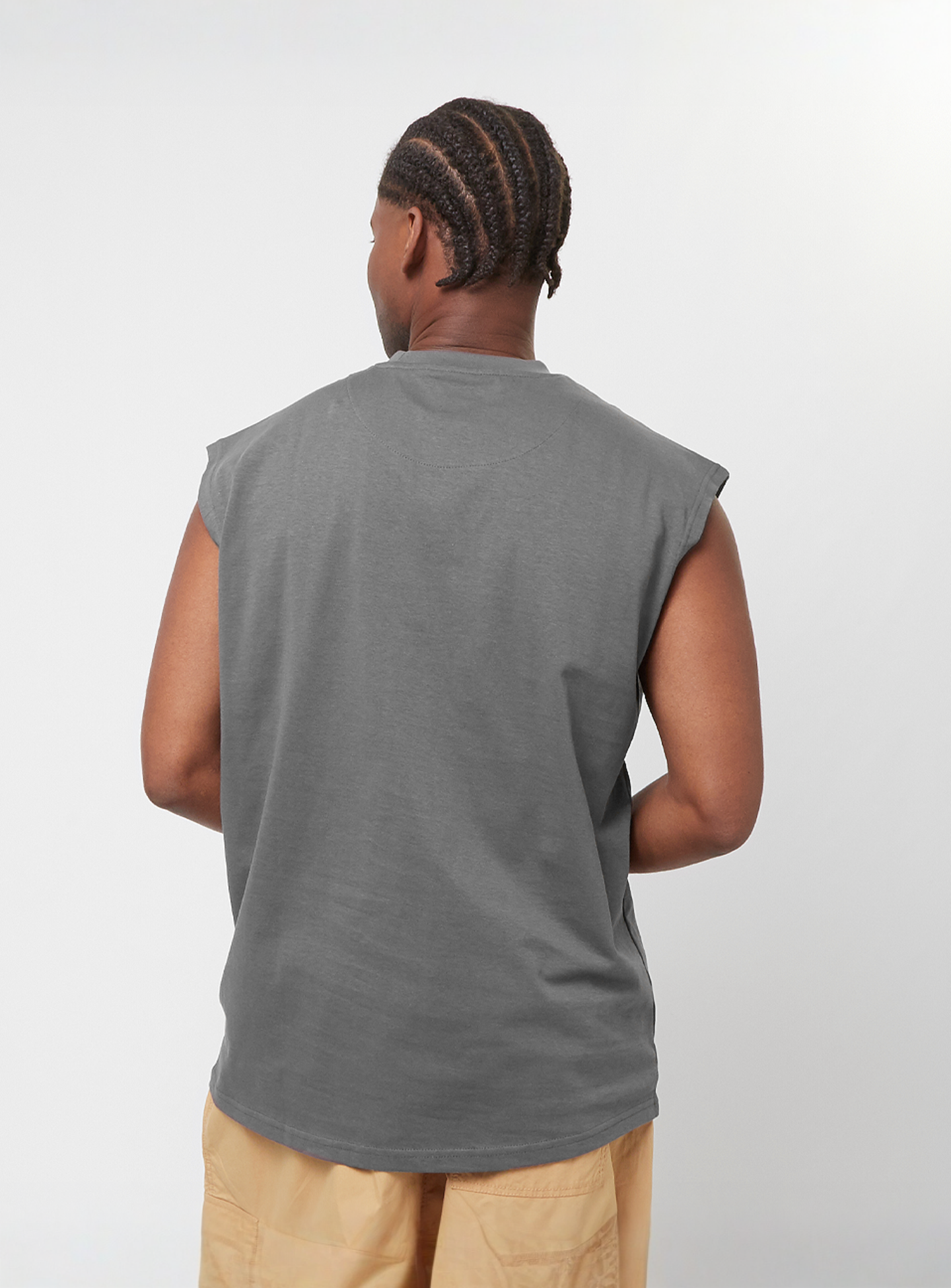 Karl Kani, Small Signature Essential Sleeveless Tee, grey, Image 2 of 4