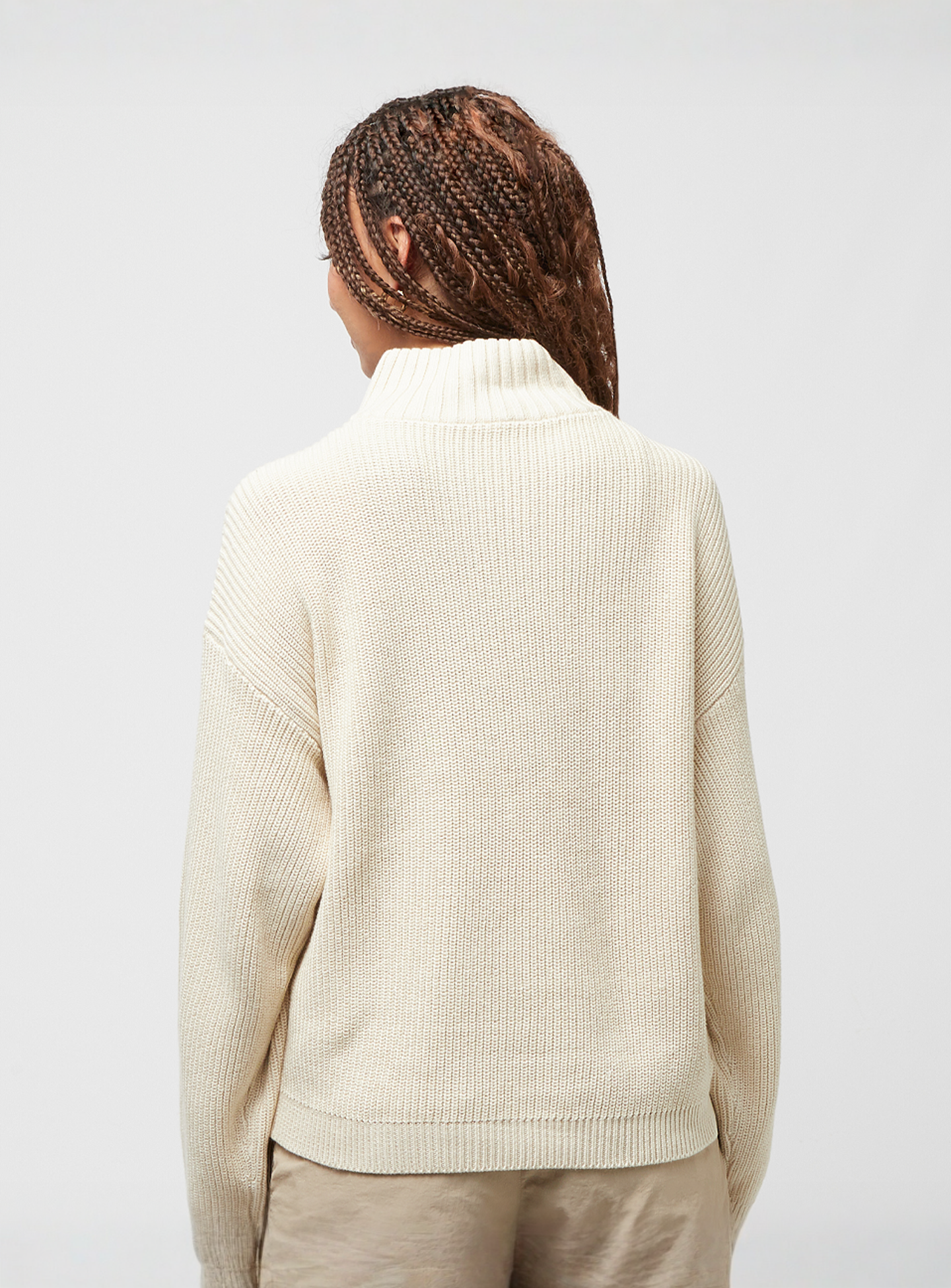 Urban Classics, Oversized Knit Troyer, beige, Image 2 of 4