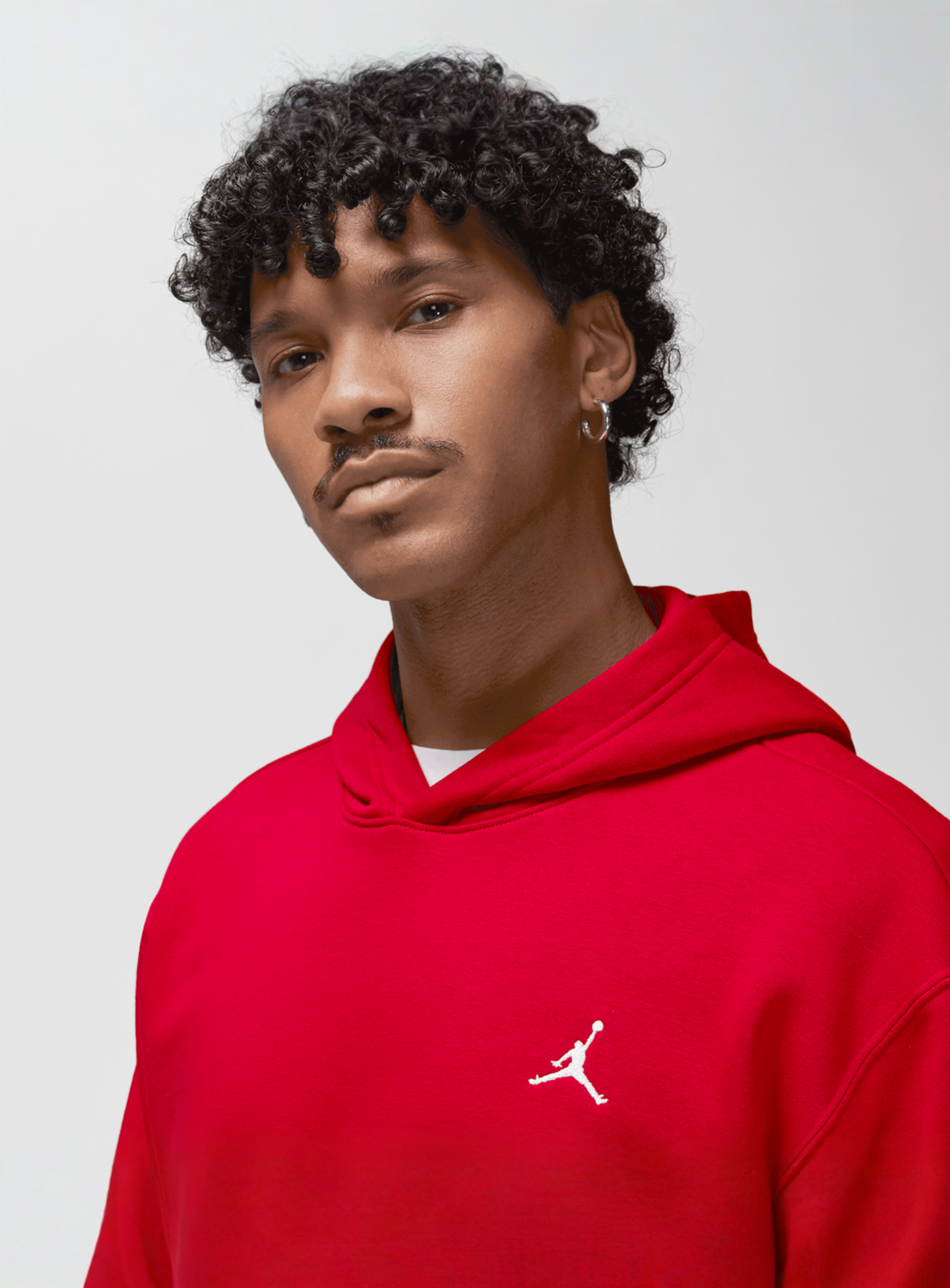 Jordan, Essentials Fleece Pullover, red, Image 3 of 5