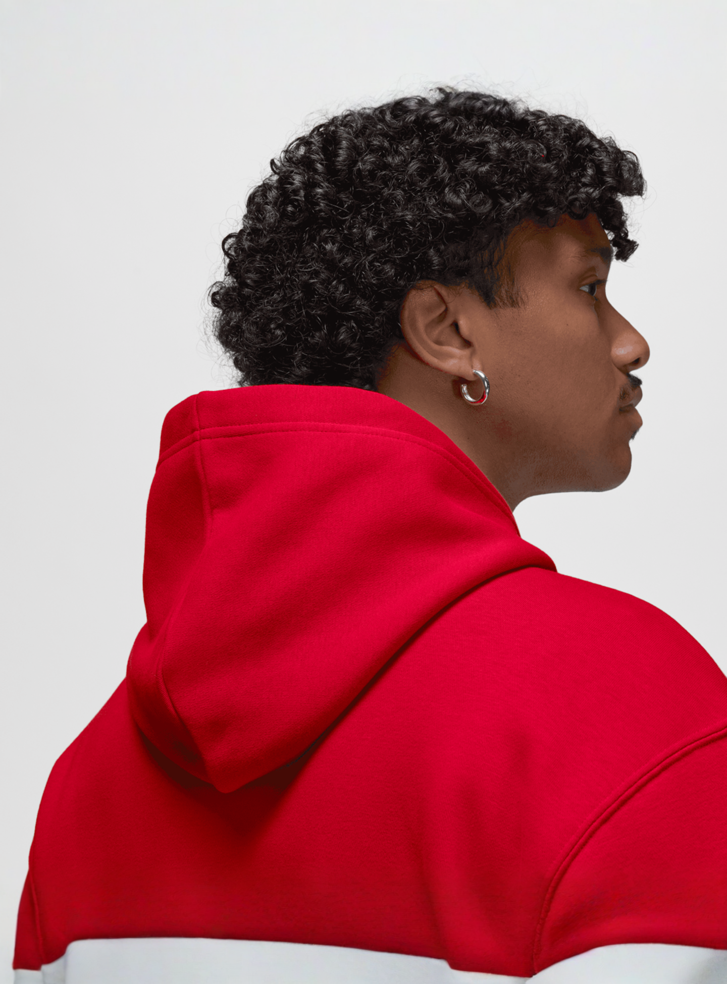 Jordan, Essentials Fleece Pullover, red, Image 4 of 5