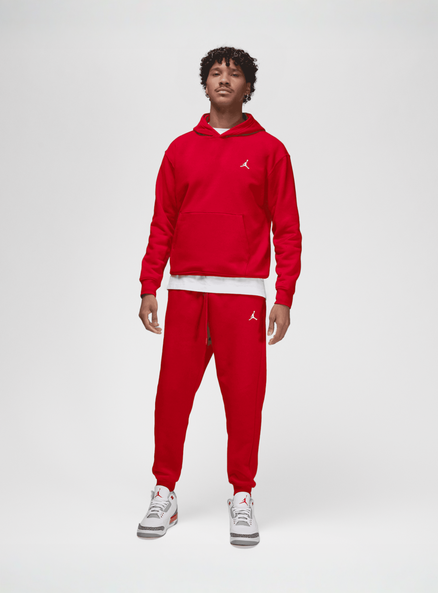 Jordan, Essentials Fleece Pullover, red, Image 5 of 5