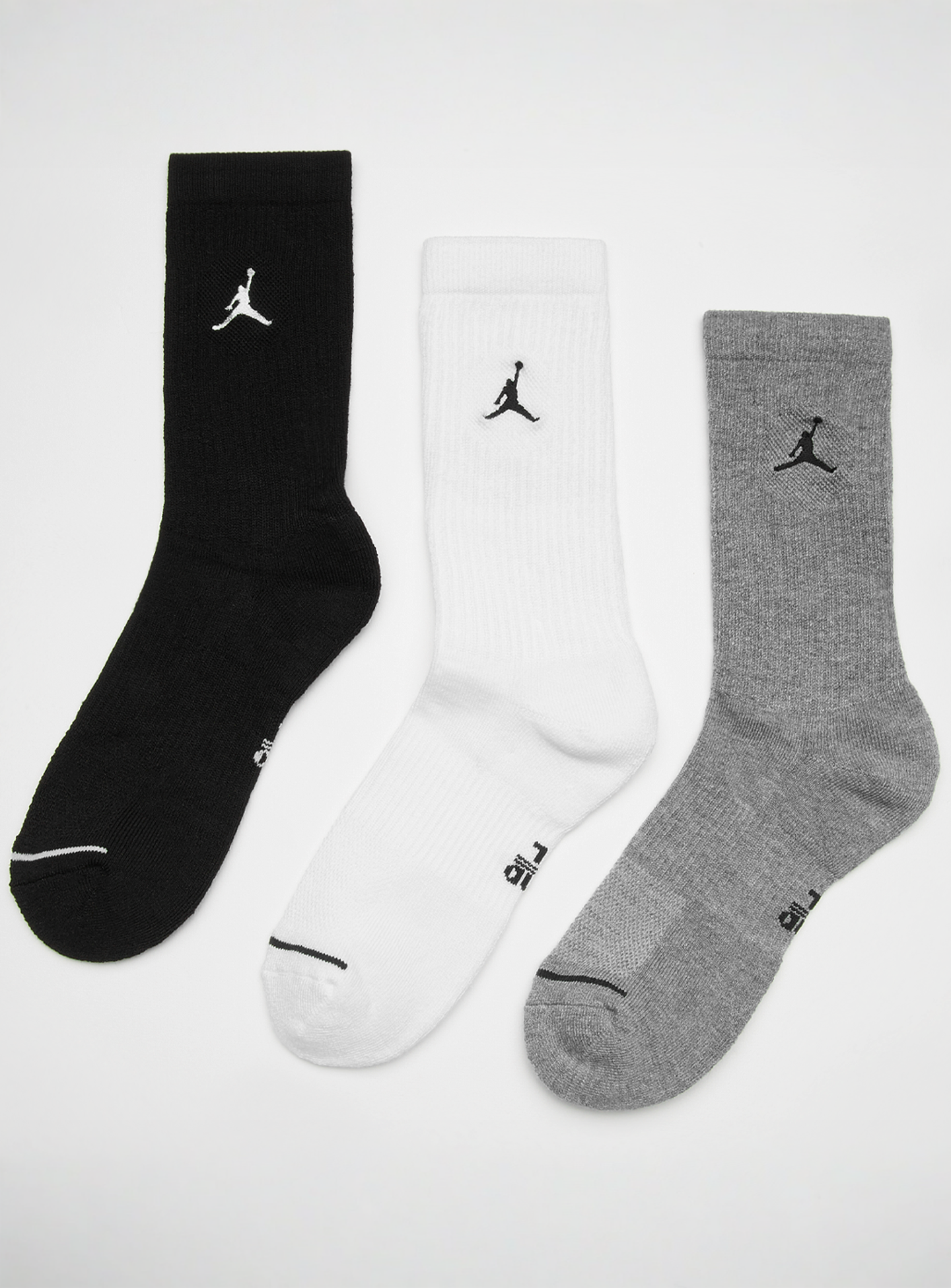 Jordan, 3 PACK - Everyday Crew Socks, multi-colour, Image 1 of 2
