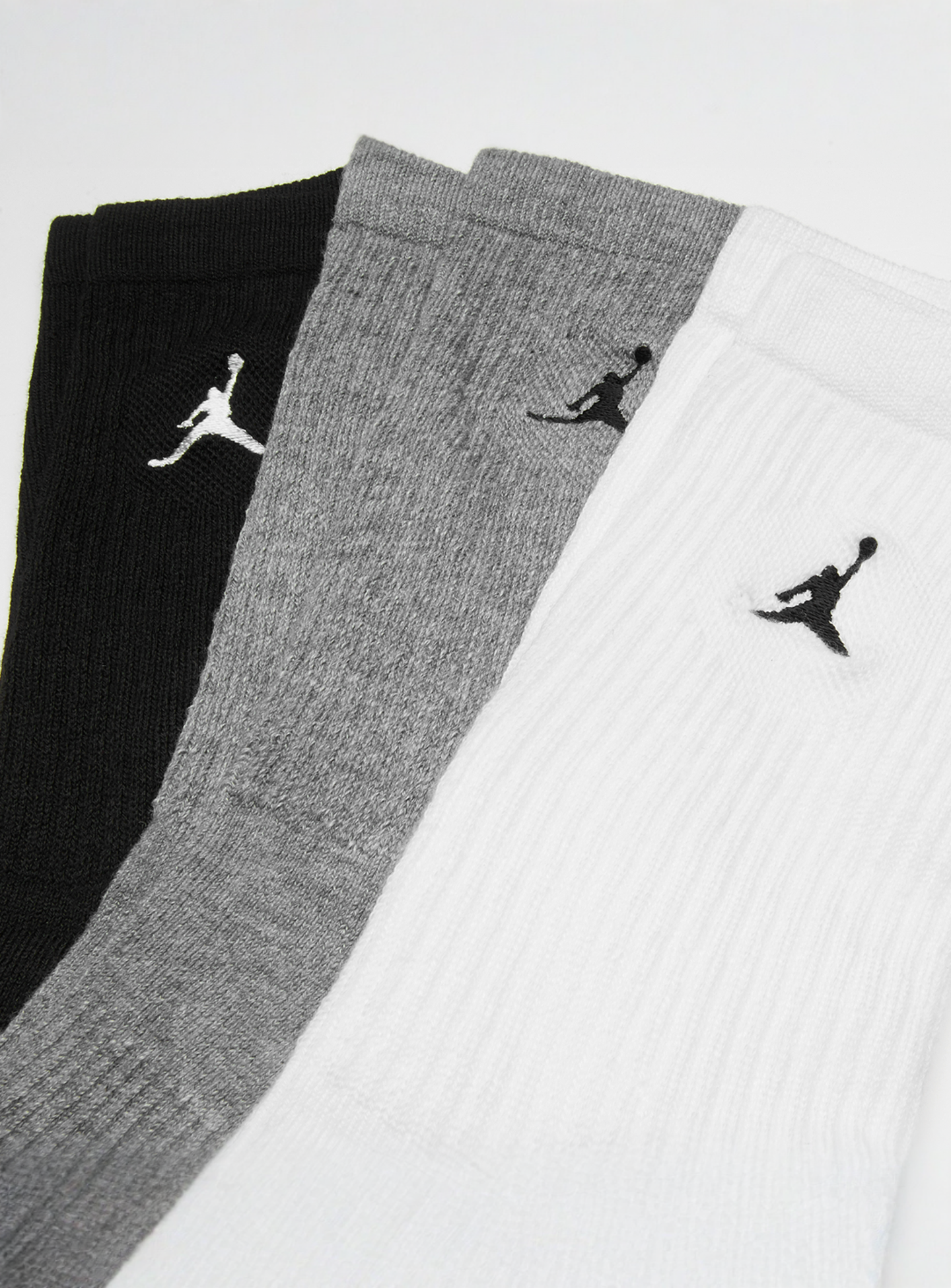 Jordan, 3 PACK - Everyday Crew Socks, multi-colour, Image 2 of 2