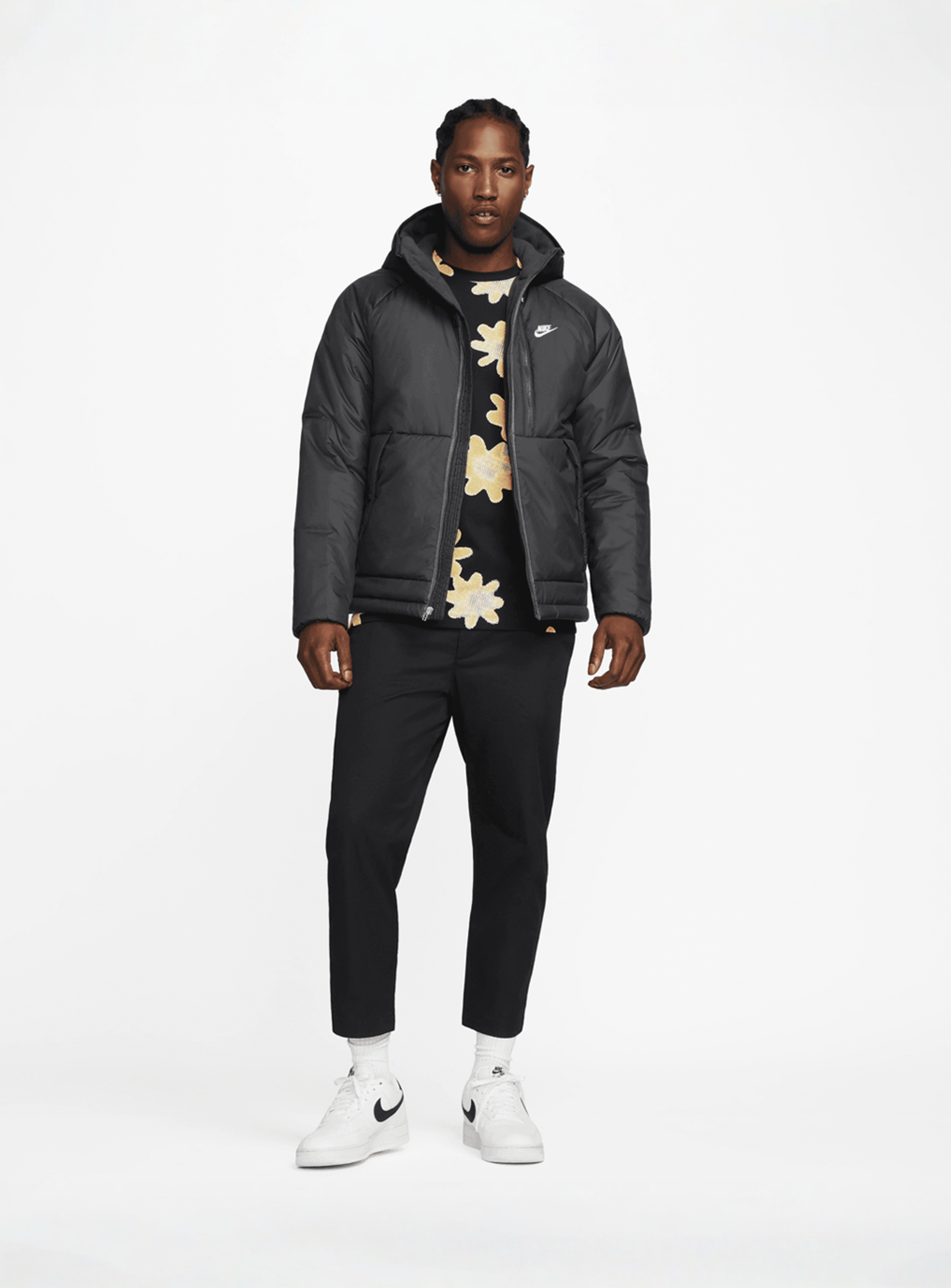 Nike, Sportswear Therma-FIT Repel Hooded Jacket, black, Image 6 of 8