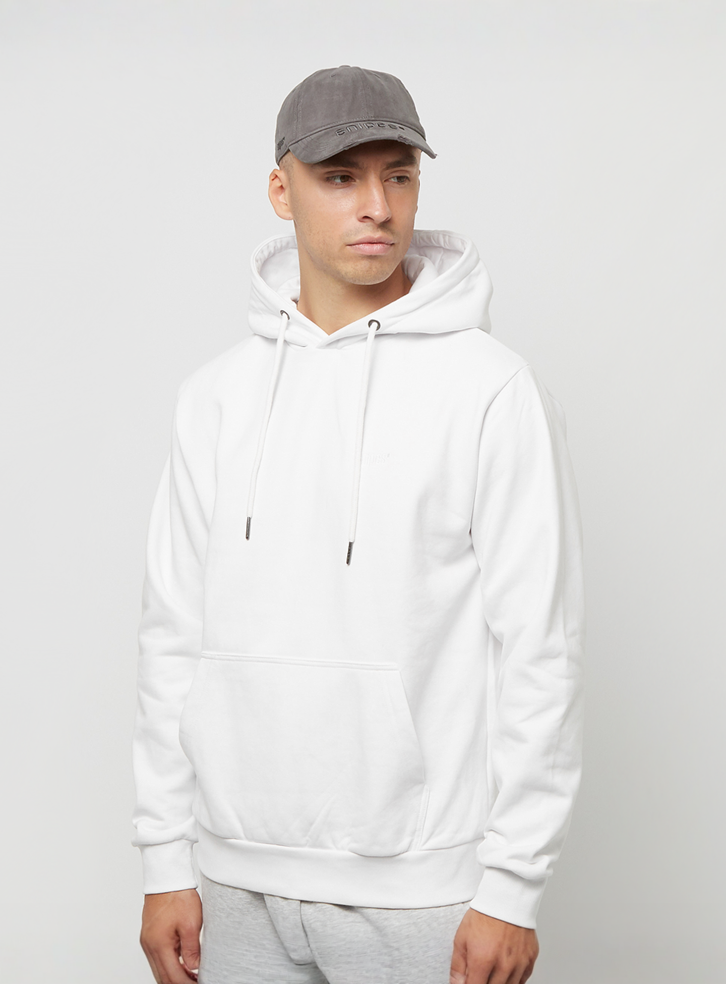 SNIPES, Small Logo Essential Hoodie, white, Image 1 of 4