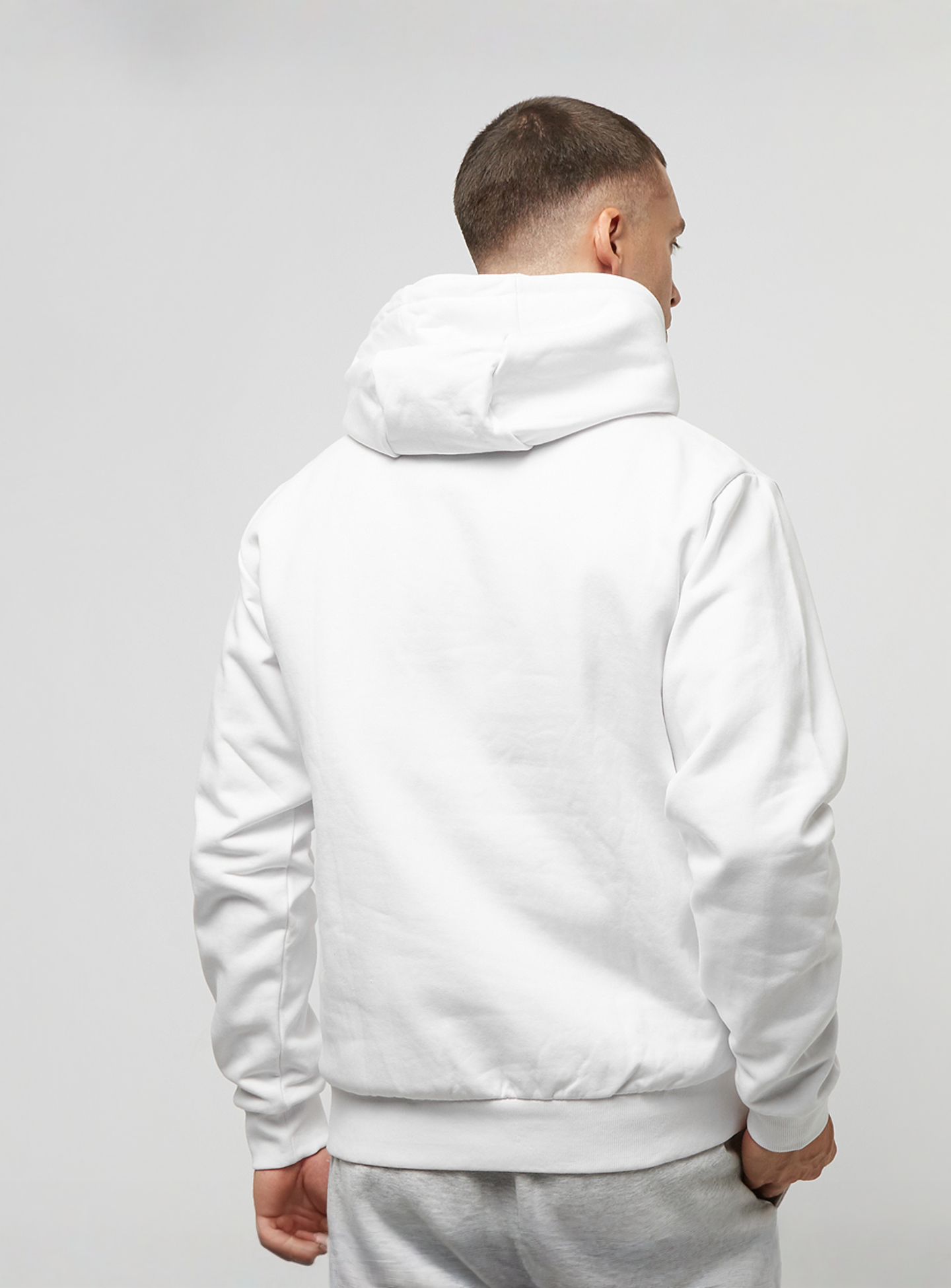 SNIPES, Small Logo Essential Hoodie, white, Image 2 of 4