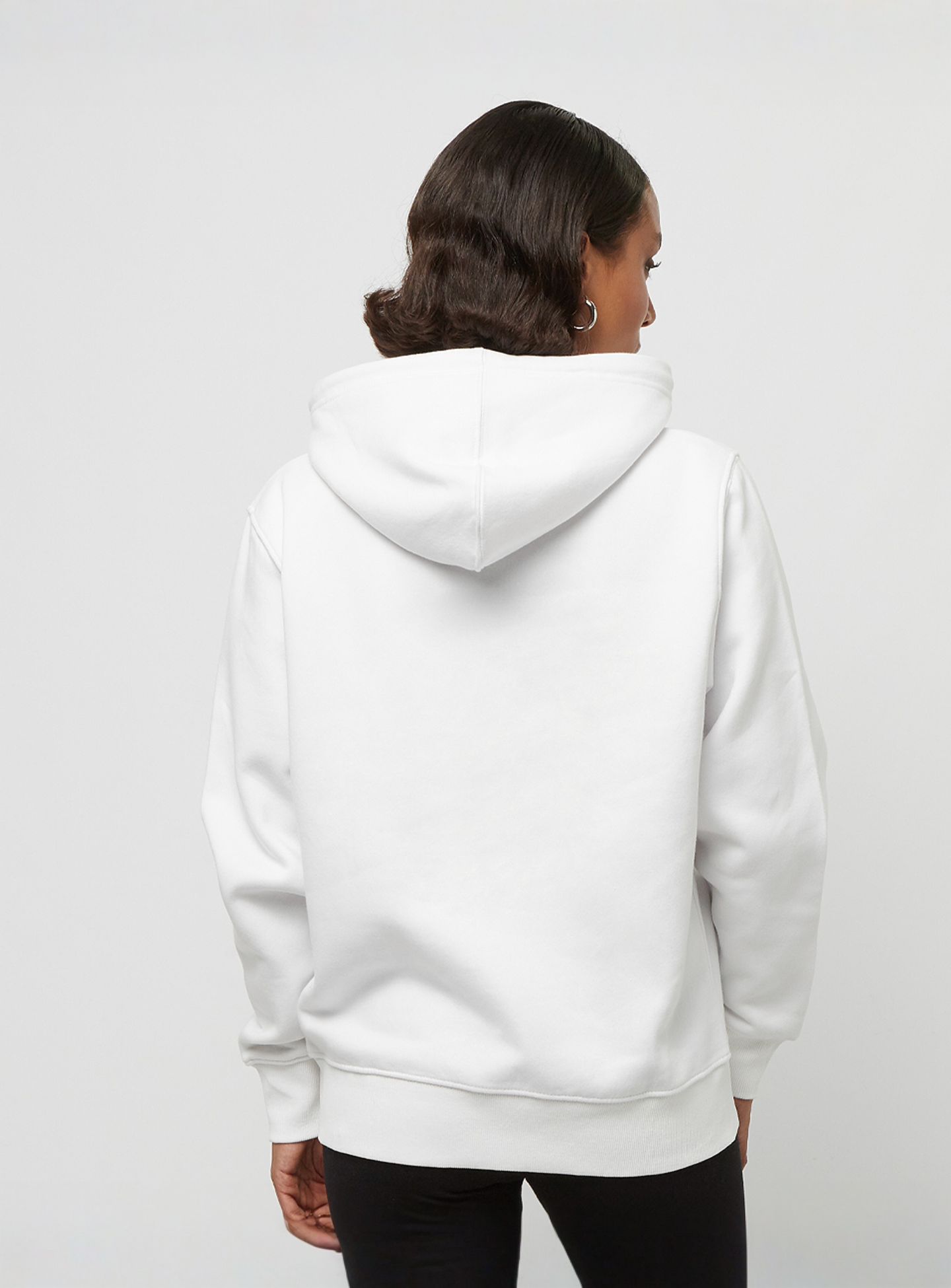 SNIPES, Small Logo Essential Hoodie, white, Image 2 of 4
