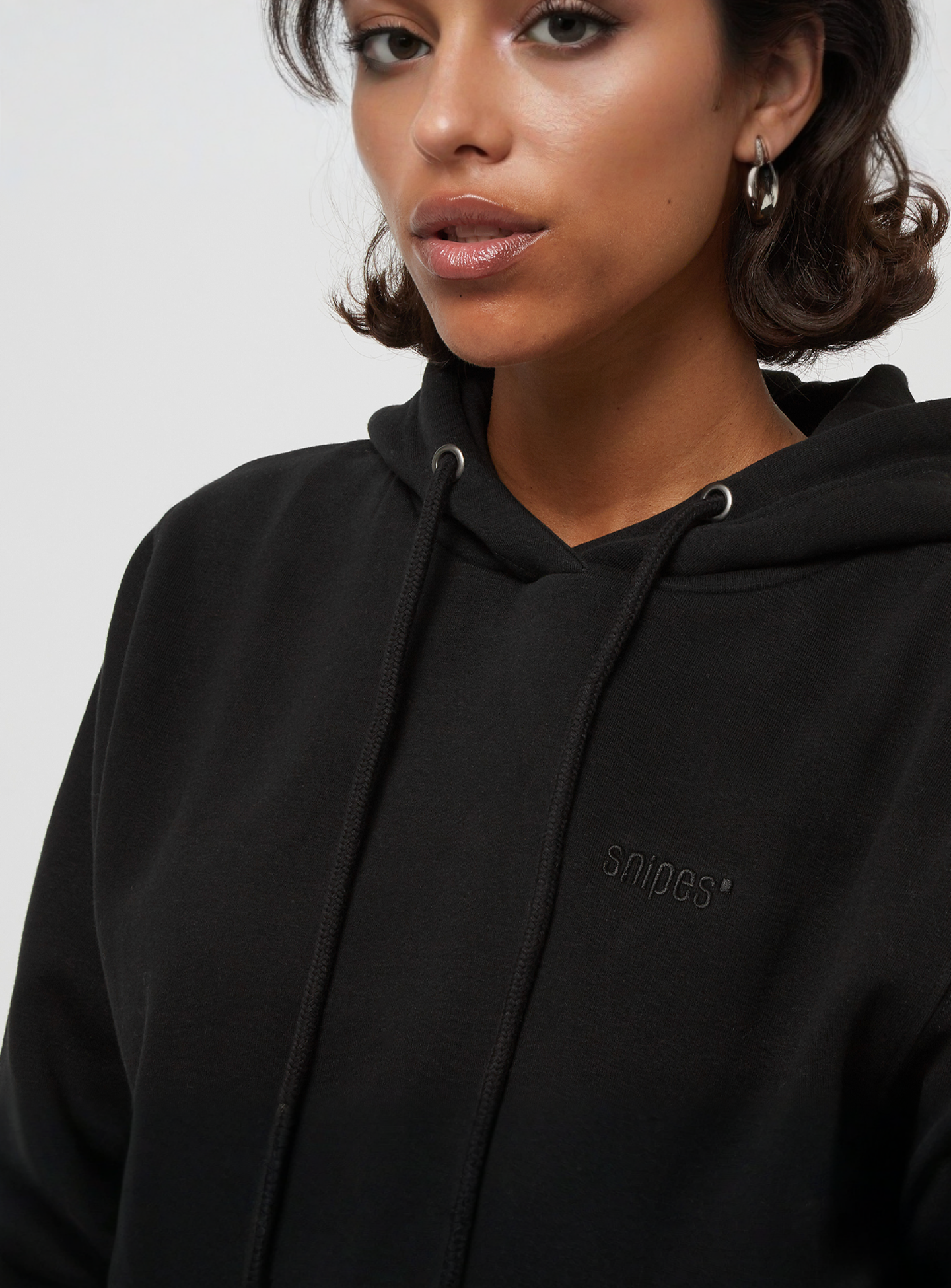 SNIPES, Small Logo Essential Hoodie, black, Image 3 of 4
