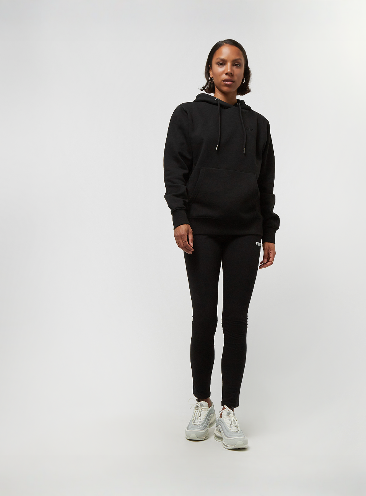 SNIPES, Small Logo Essential Hoodie, black, Image 4 of 4
