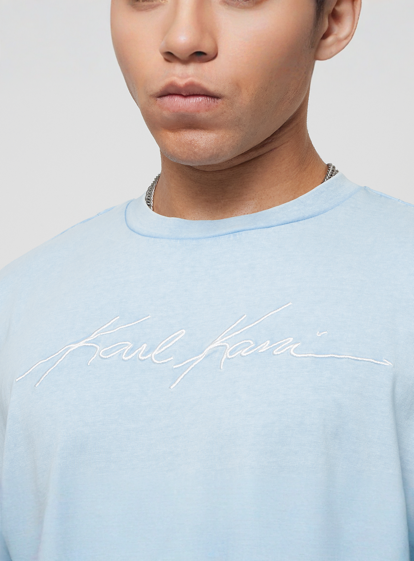Karl Kani, Autograph Washed Boxy Tee, blue, Image 3 of 4