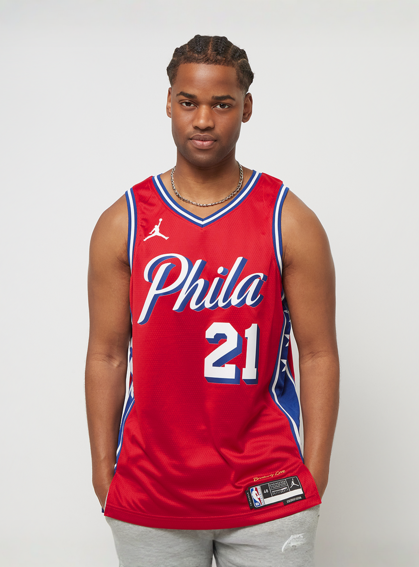 Nike, NBA Dri-FIT Swingman Jersey Philadelphia 76ers - Joel Embiid, red, Image 1 of 8