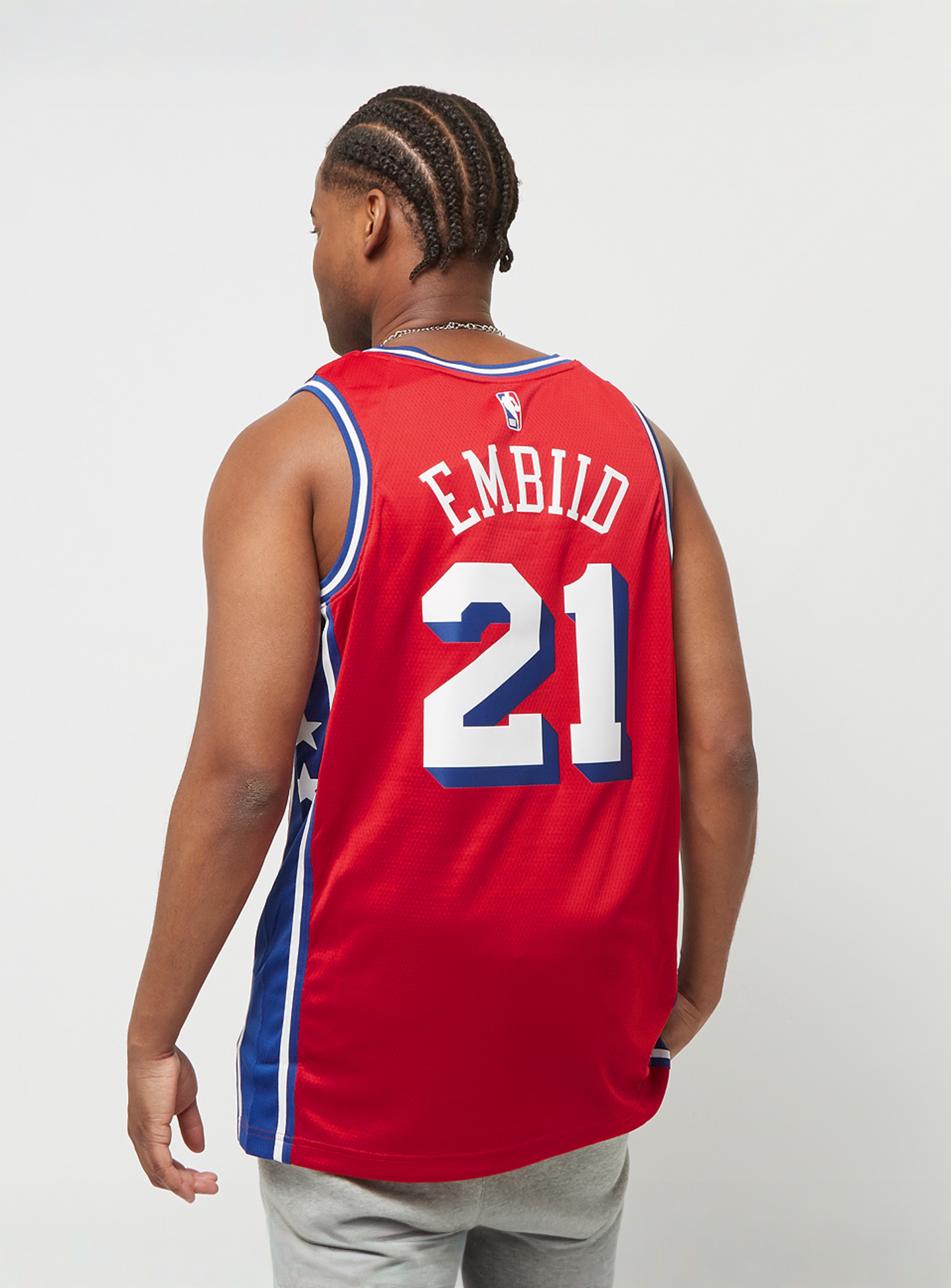 Nike, NBA Dri-FIT Swingman Jersey Philadelphia 76ers - Joel Embiid, red, Image 2 of 8