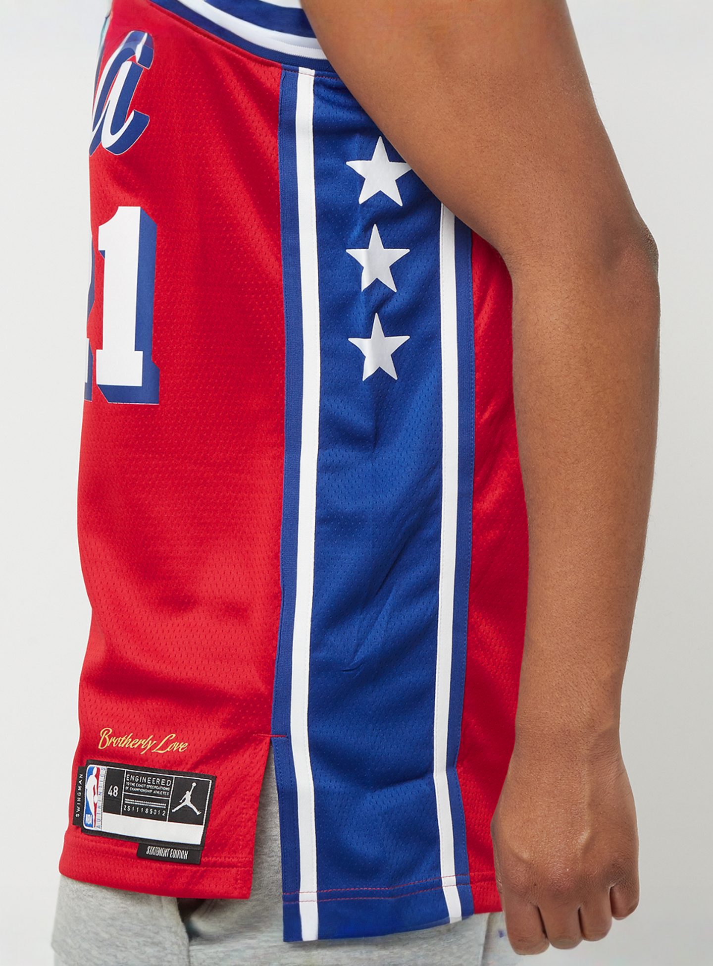 Nike, NBA Dri-FIT Swingman Jersey Philadelphia 76ers - Joel Embiid, red, Image 5 of 8