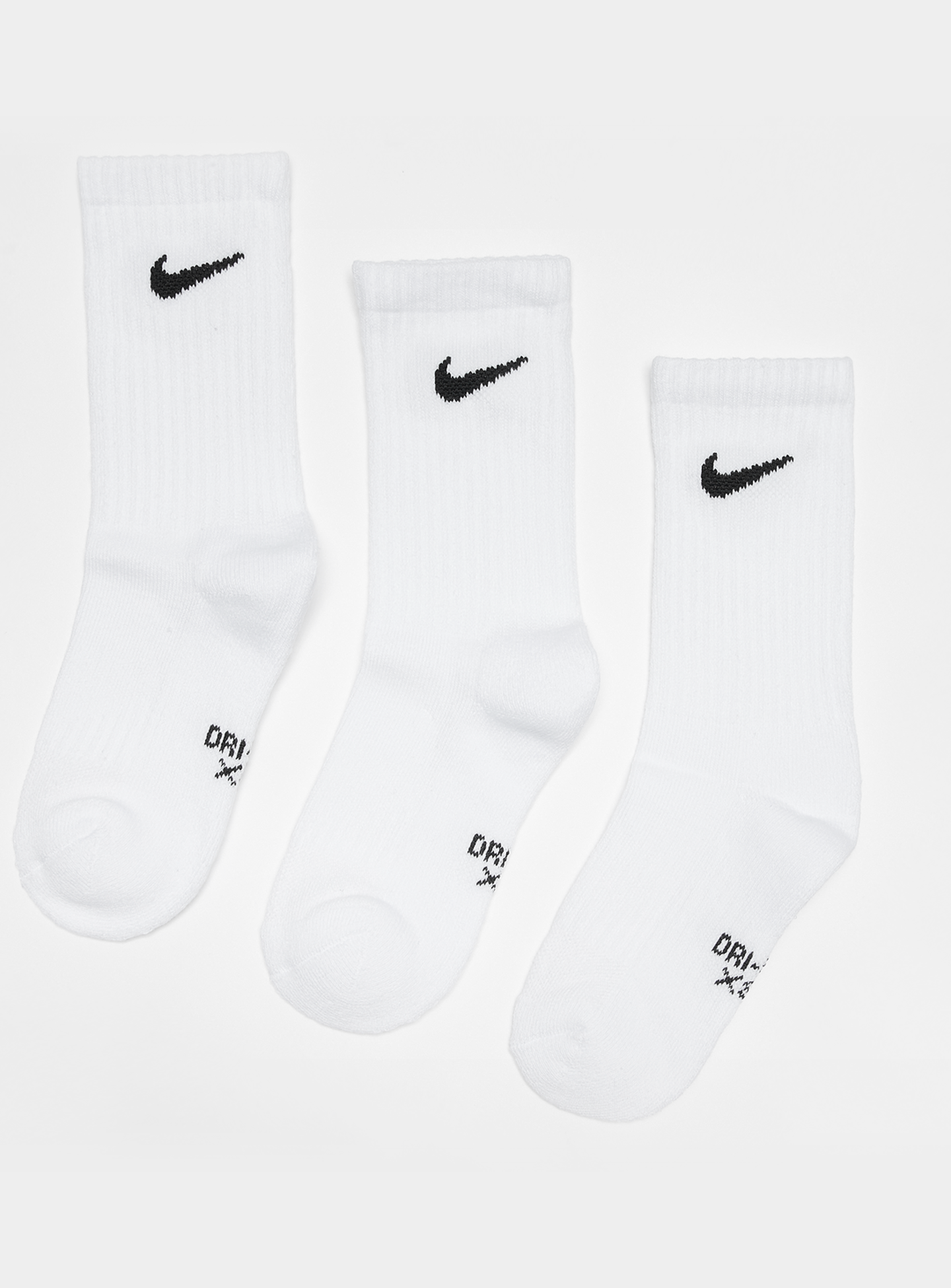 Nike, 3 PACK - Dri-Fit Performance Basic Crew Socks, white, Image 1 of 2