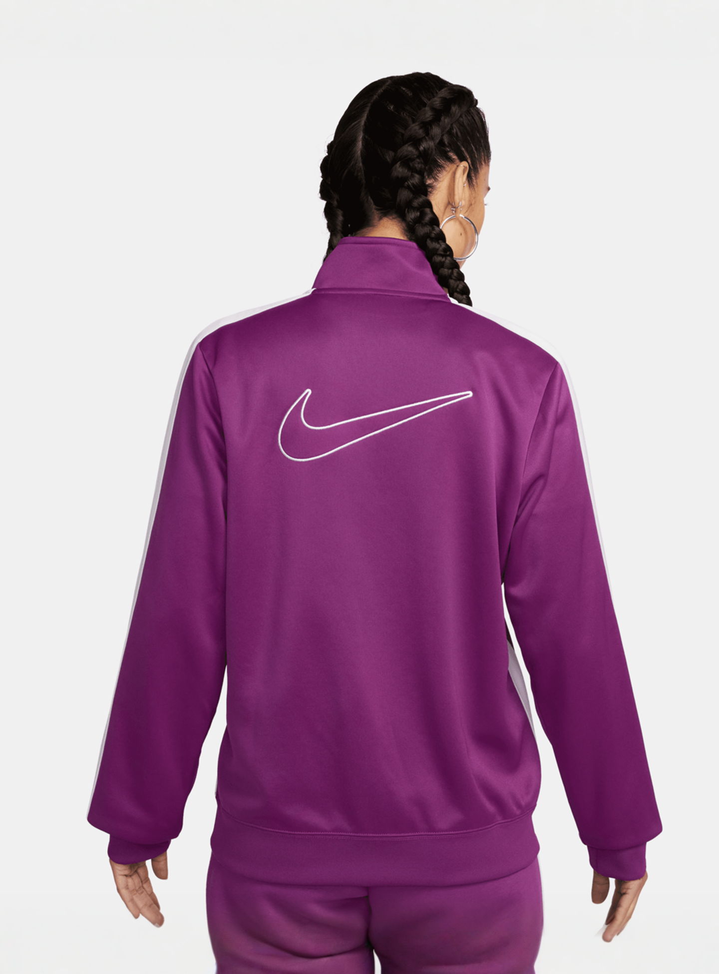 Nike, Sportswear Poly-Knit Jacket Swoosh, purple, Image 2 of 5