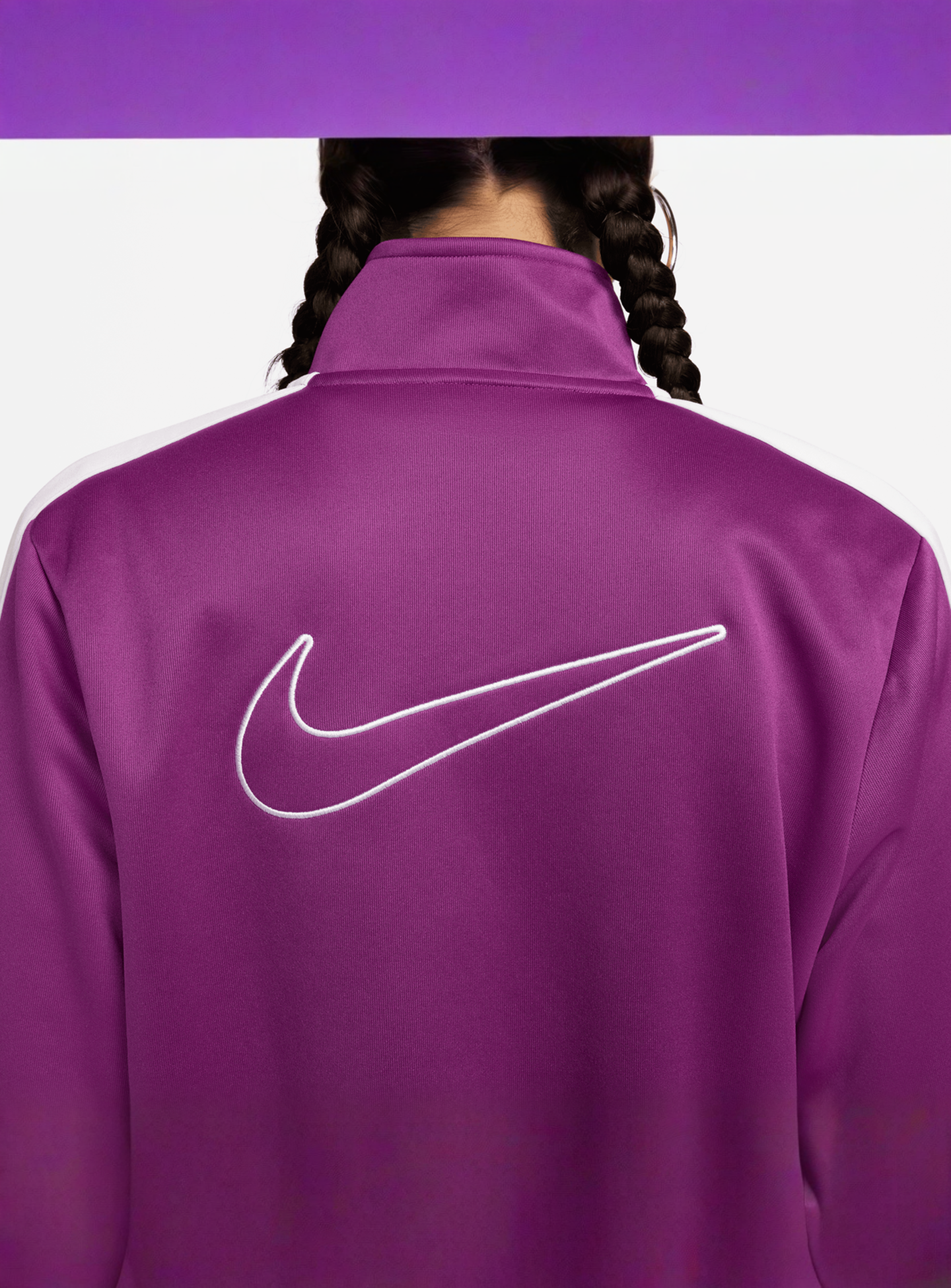 Nike, Sportswear Poly-Knit Jacket Swoosh, purple, Image 4 of 5