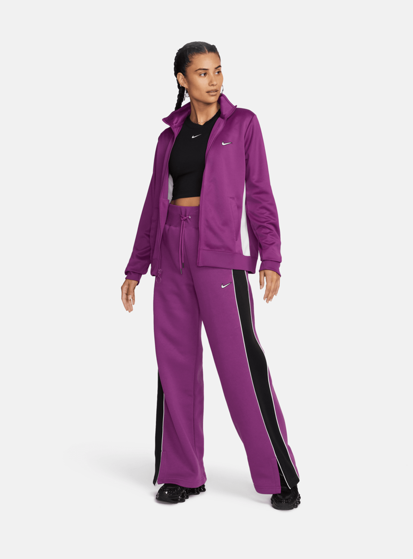 Nike, Sportswear Poly-Knit Jacket Swoosh, purple, Image 5 of 5
