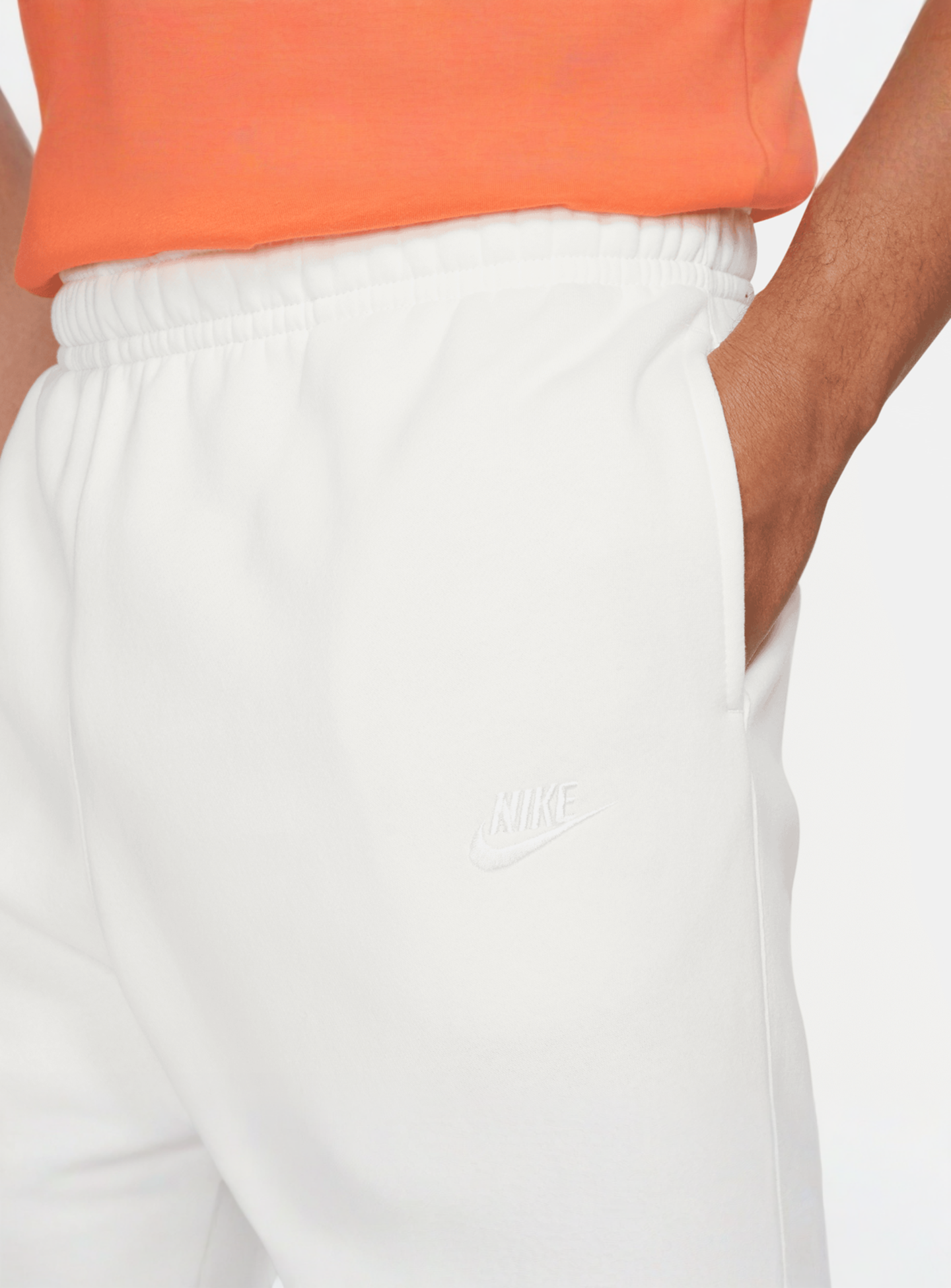 Nike, Sportswear Club Fleece Joggers, white, Image 3 of 7