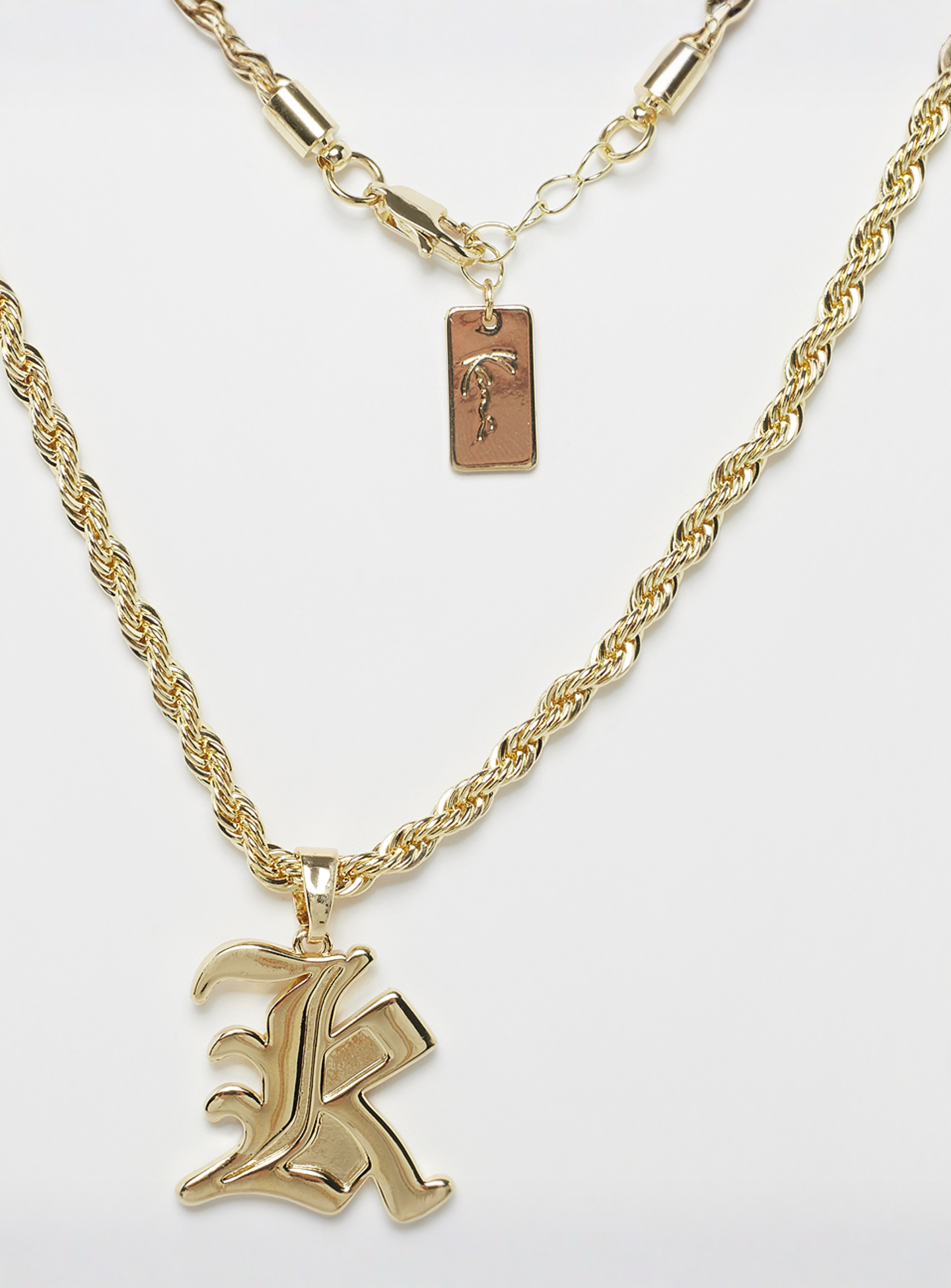 Karl Kani, Old Englisch Charm Helix Chain, gold, Image 2 of 4