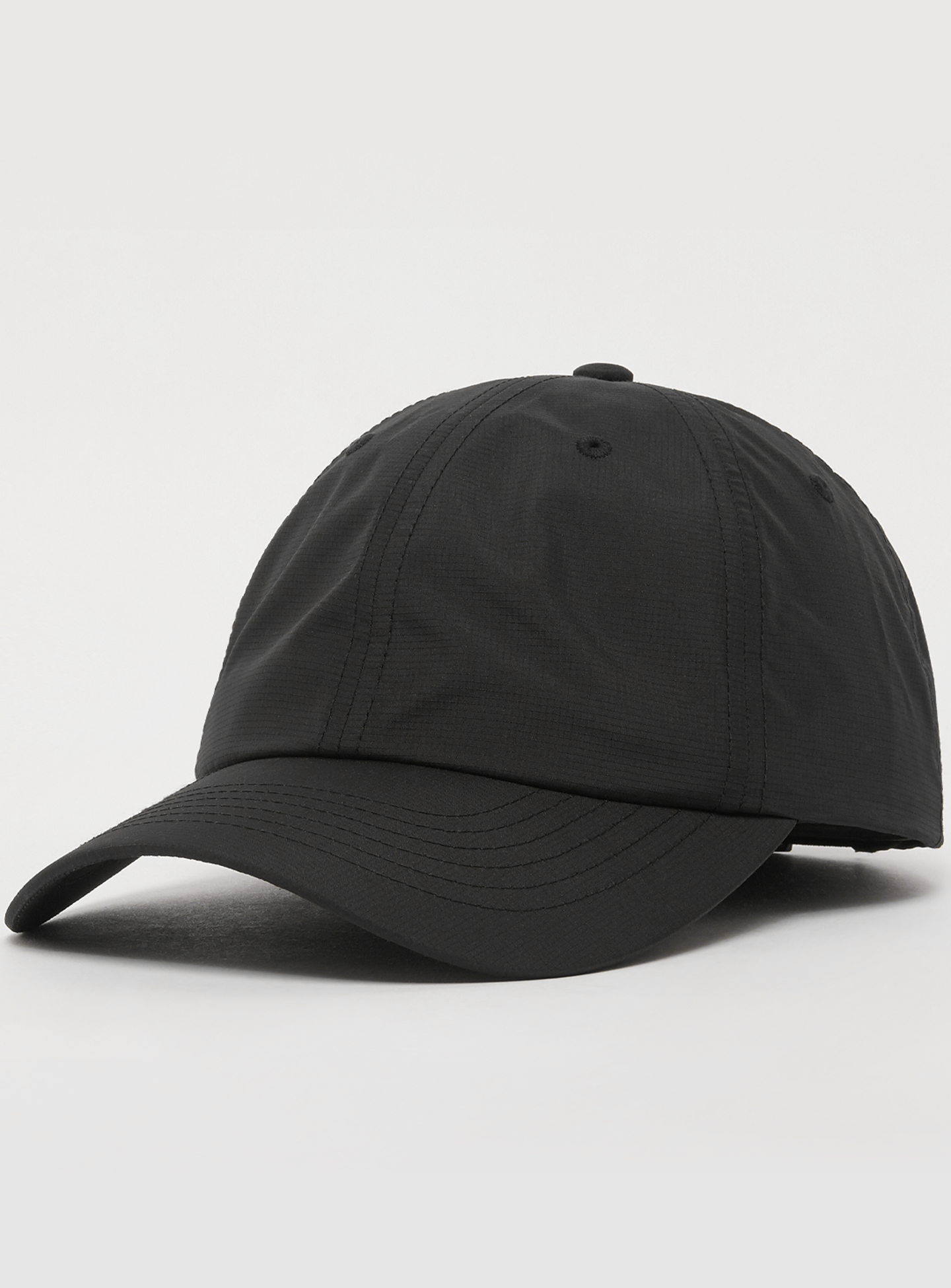 SNIPES, Basic Logo Ripstop Baseball Cap, black, Image 1 of 6