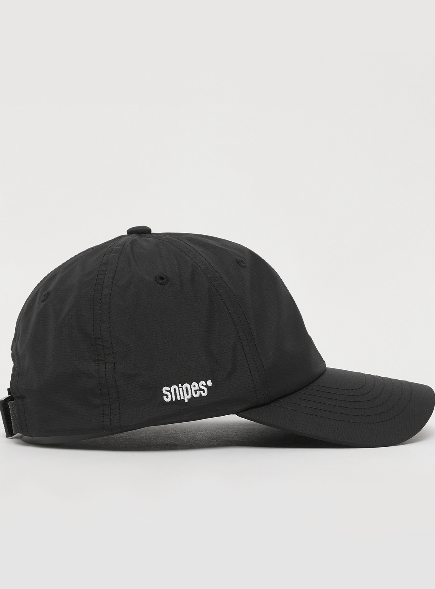 SNIPES, Basic Logo Ripstop Baseball Cap, black, Image 3 of 6