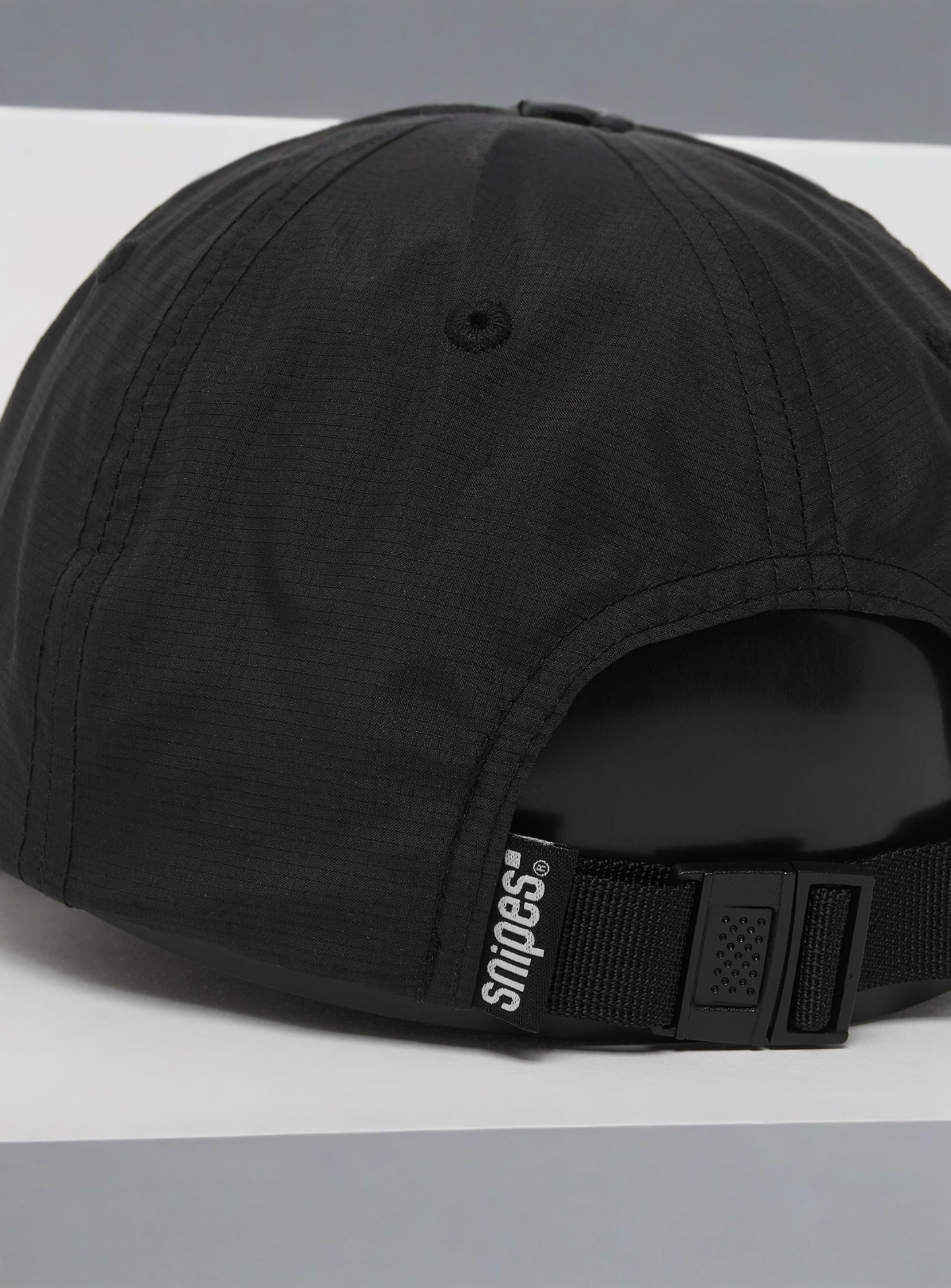 SNIPES, Basic Logo Ripstop Baseball Cap, black, Image 5 of 6
